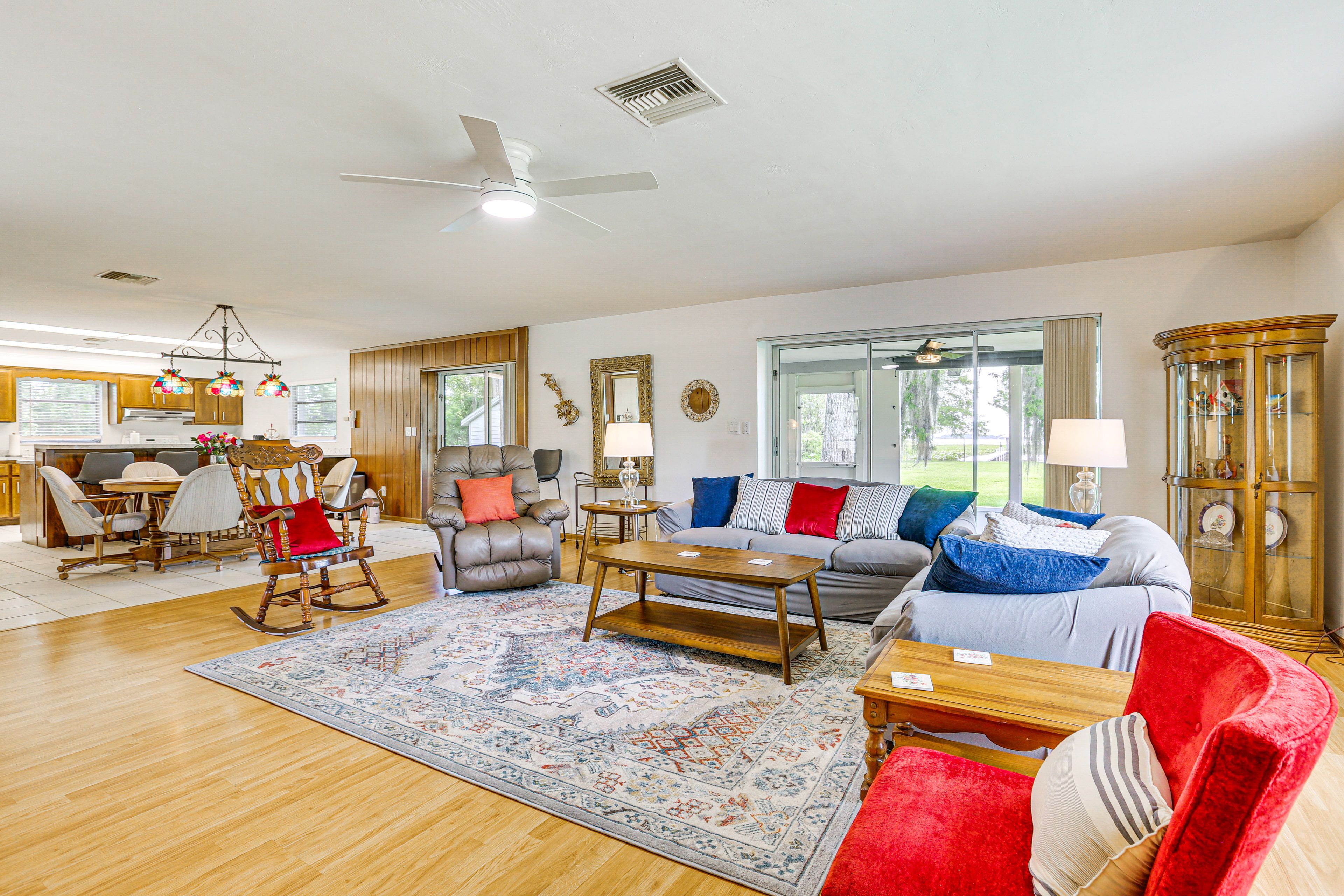 Living Room | Queen Sleeper Sofa | Central Heating & A/C
