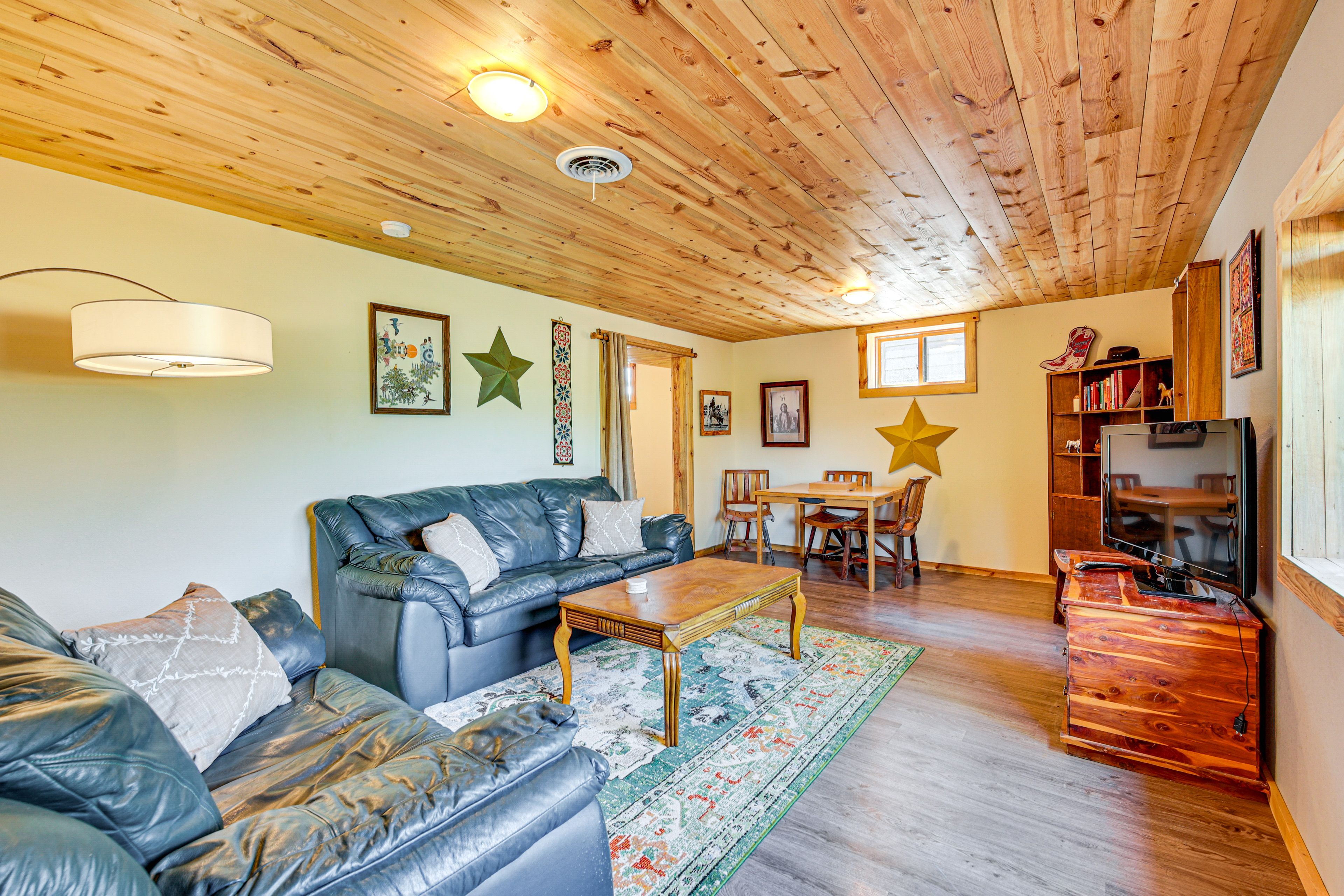 Downstairs Living Room | 2-Story Home | Central A/C & Heating | Dining Area