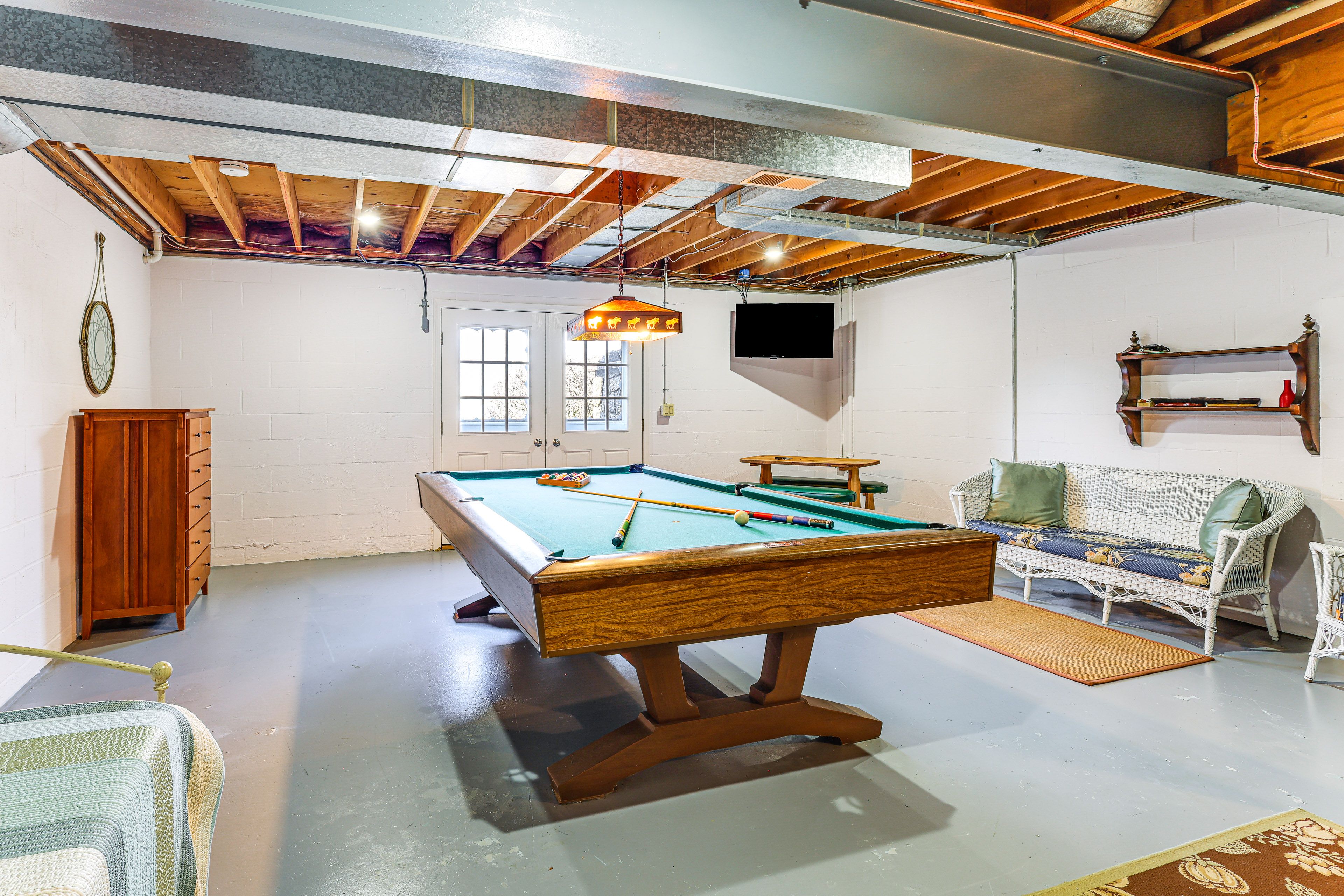 Rec Room | Basement Level | Twin Daybed w/ Twin Trundle | Smart TV
