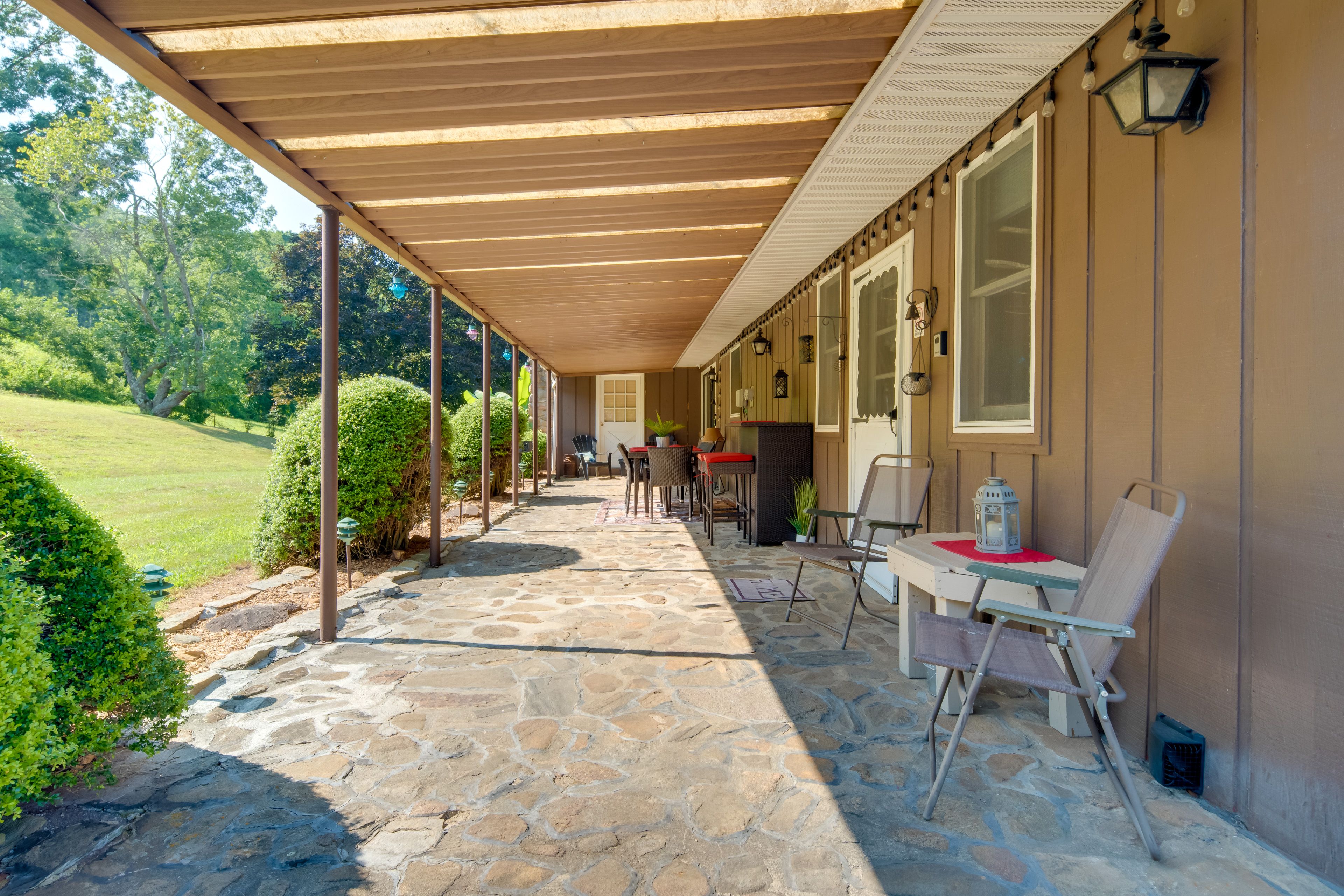 Rear Porch | Outdoor Dining | Charcoal Grill