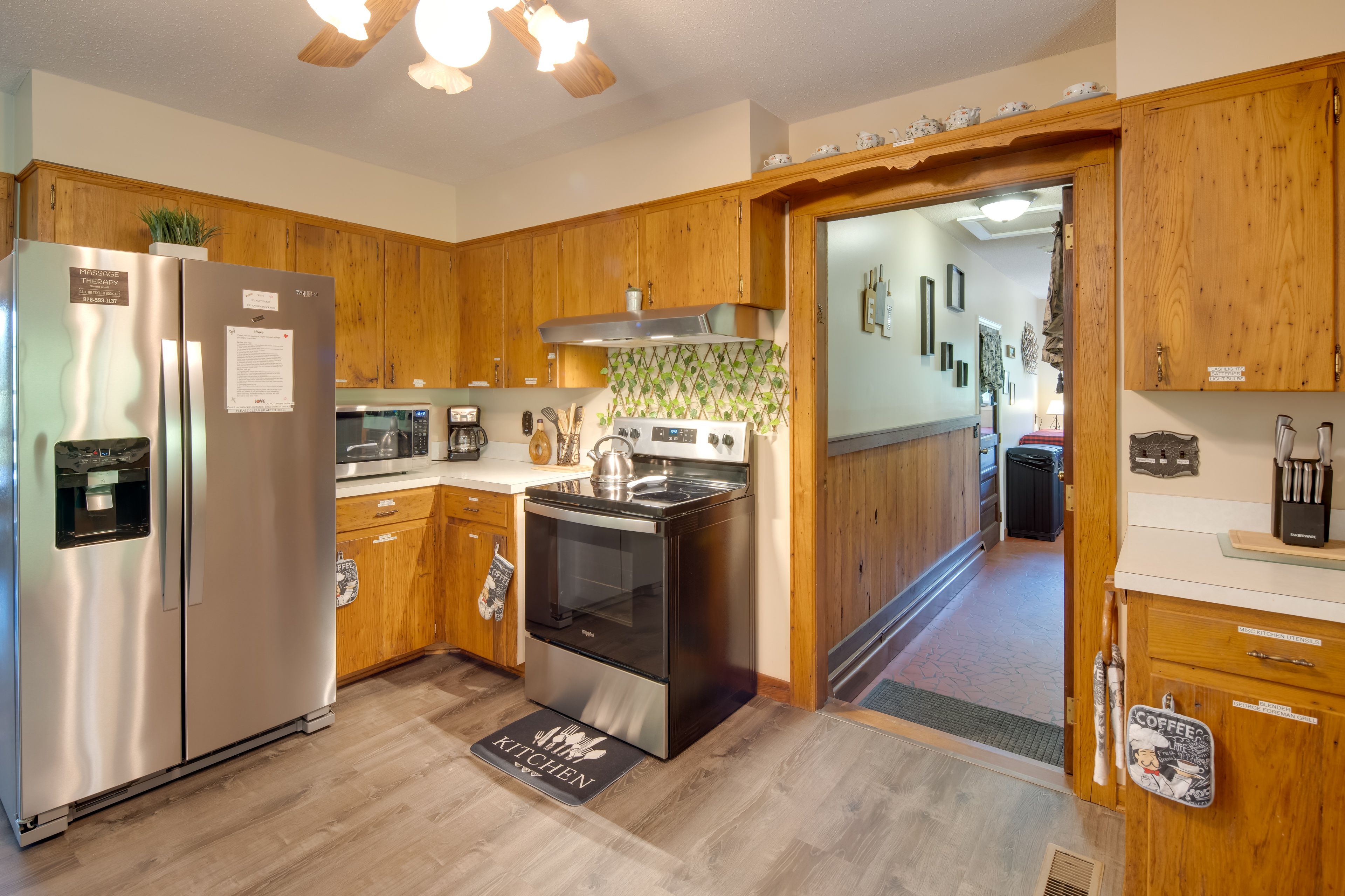 Kitchen | Main Level | Drip Coffee Maker | Blender | Toaster | Cooking Basics