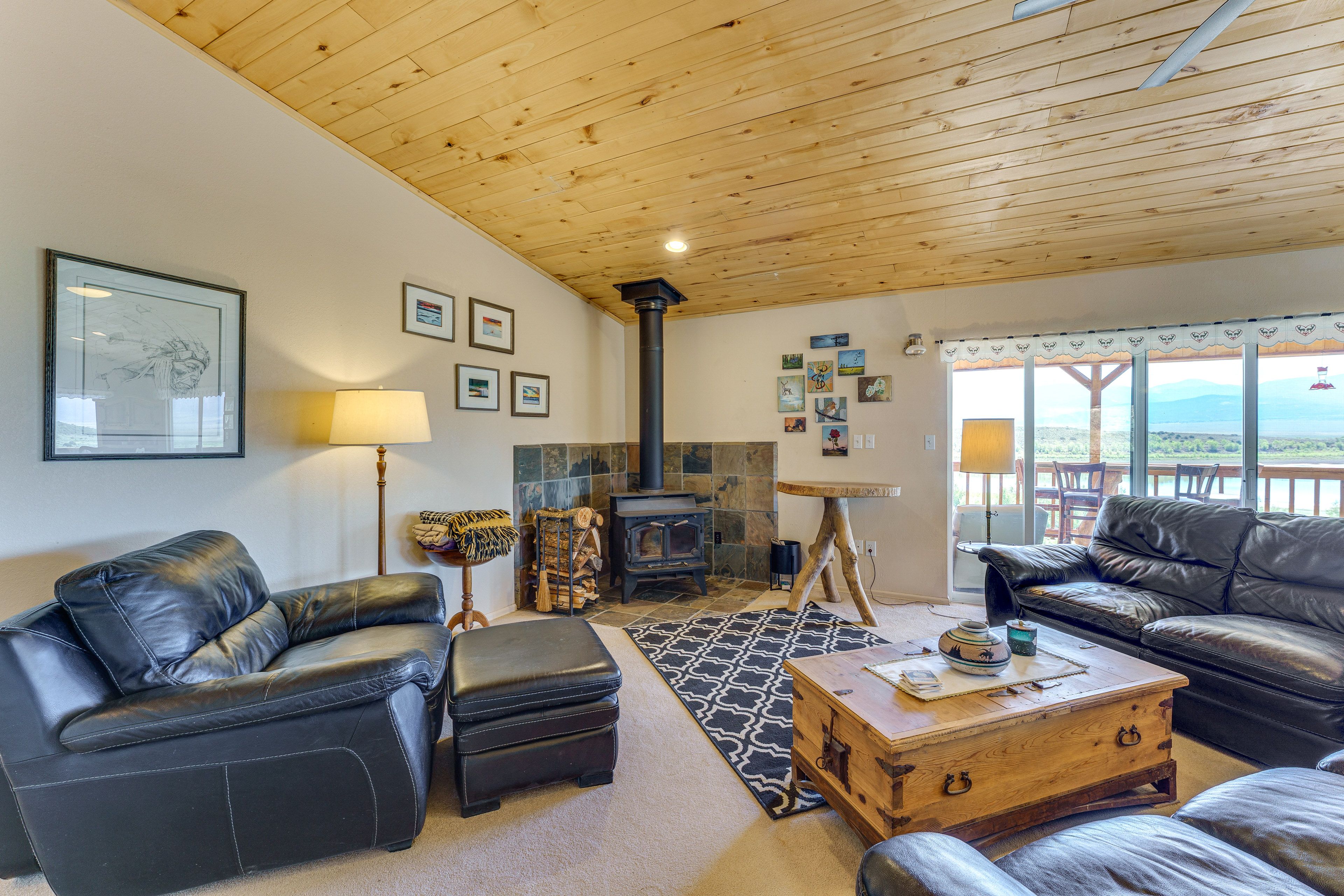 Living Room | Wood-Burning Stove | Free WiFi