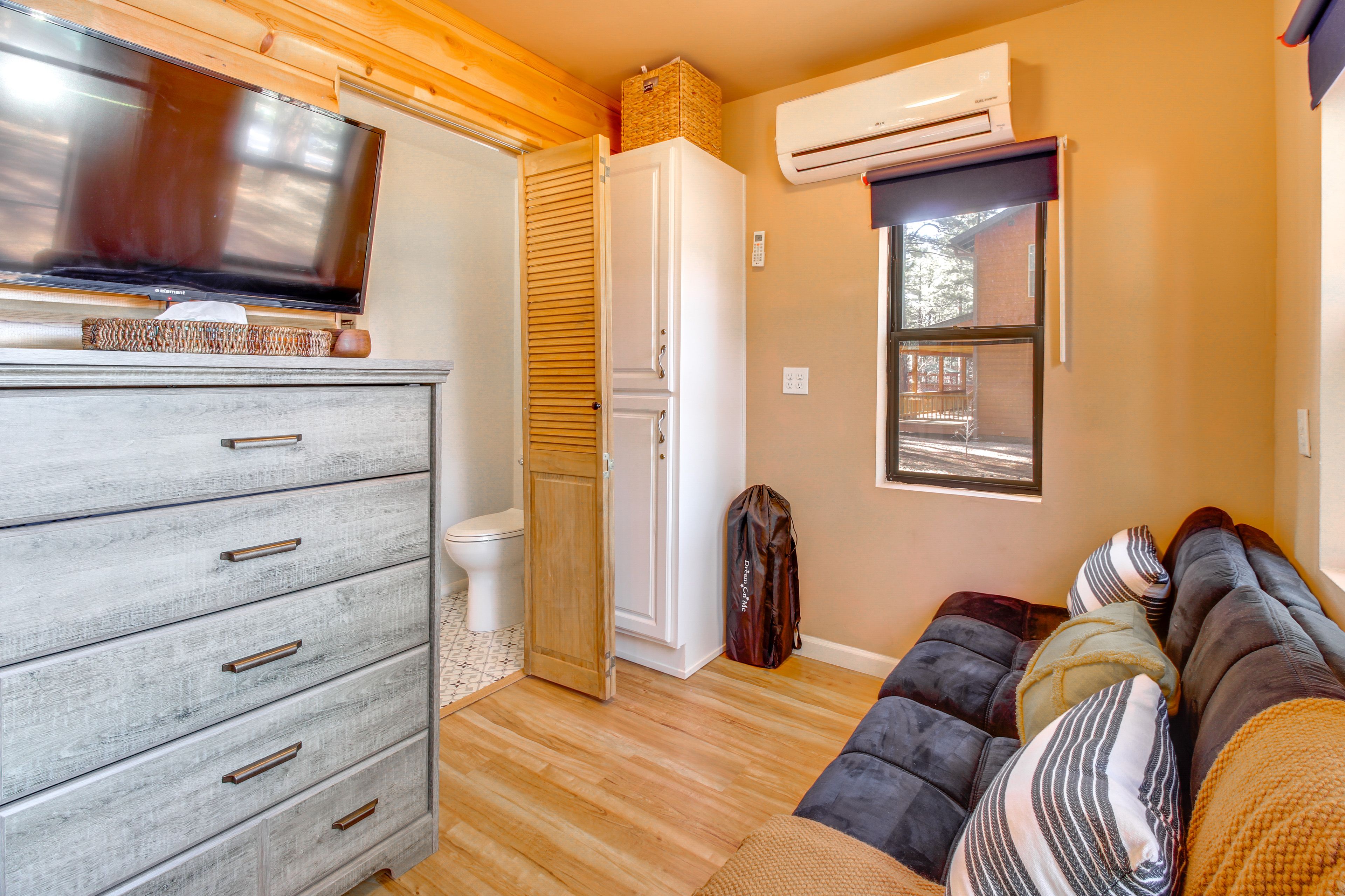 Studio Interior | 1st Floor | Full Futon | Smart TV