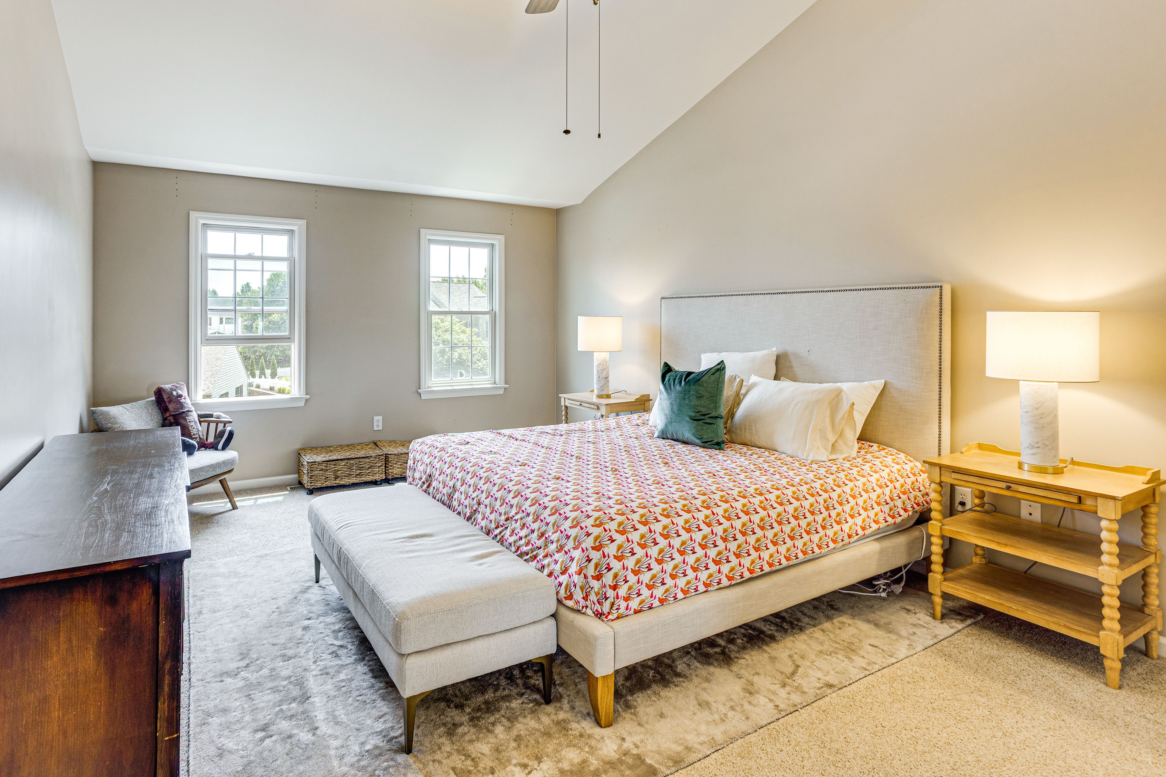 Bedroom 1 | 2nd Floor | King Bed | Linens Provided | En-Suite Bathroom