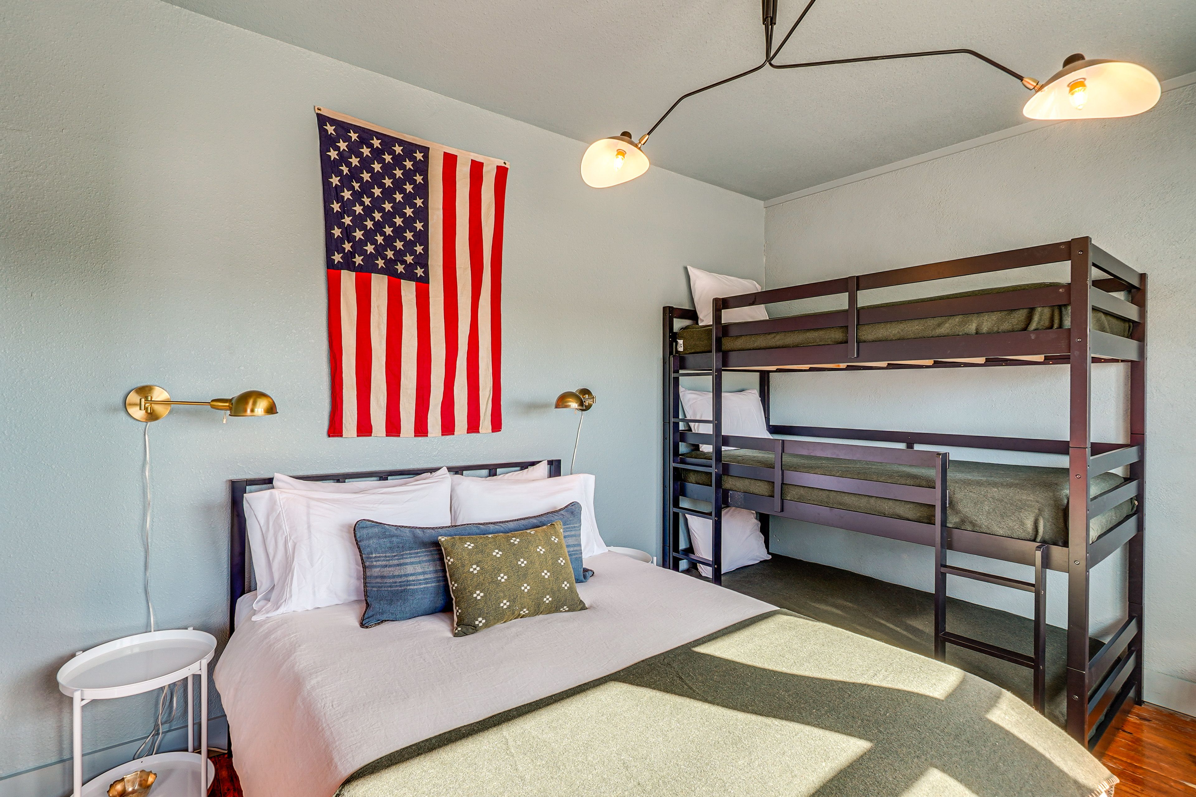 Studio | Queen Bed | Triple Twin Bunk Bed | Linens Provided