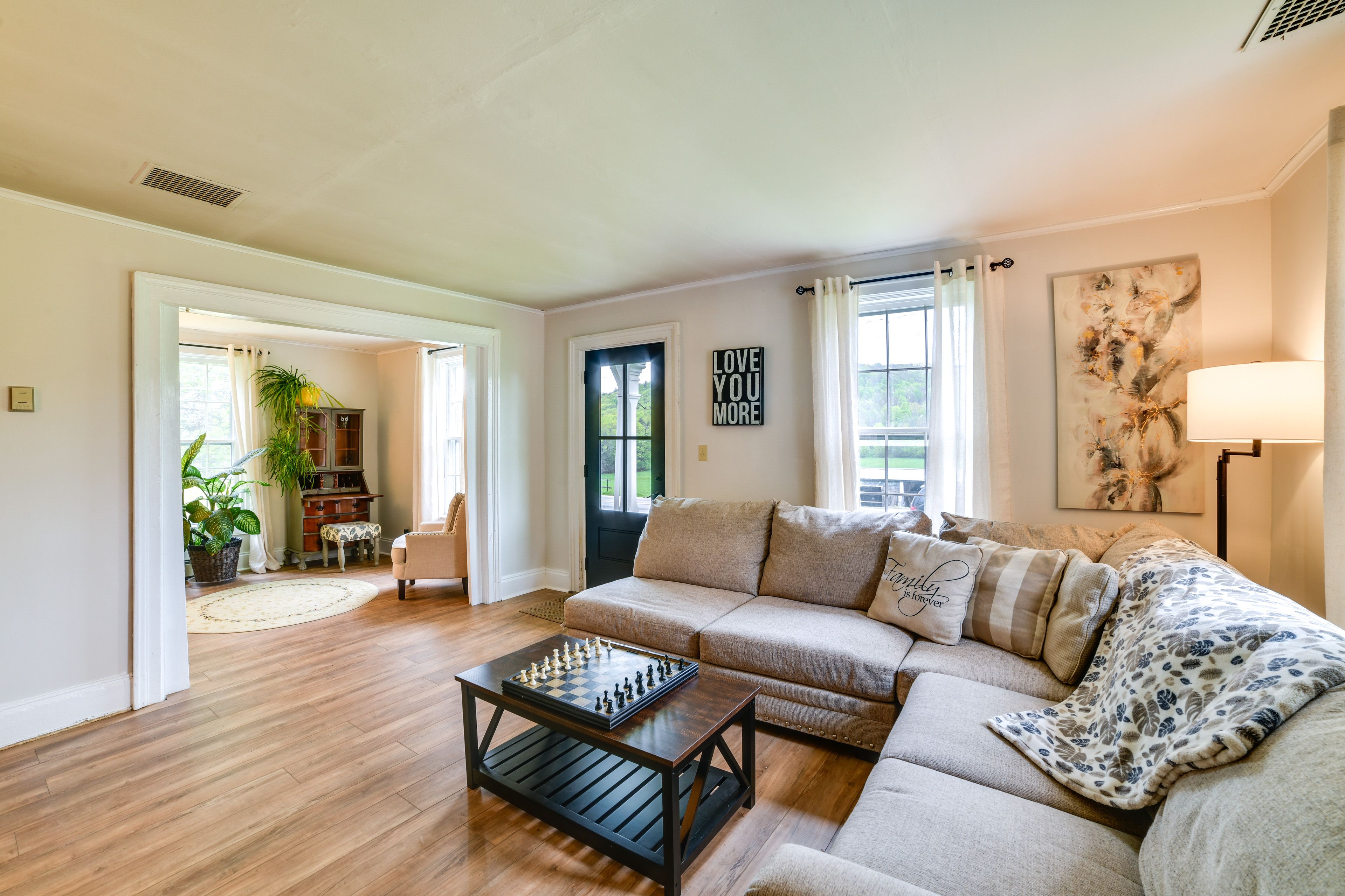 Living Room | Free WiFi | Central Heat | 1st Floor