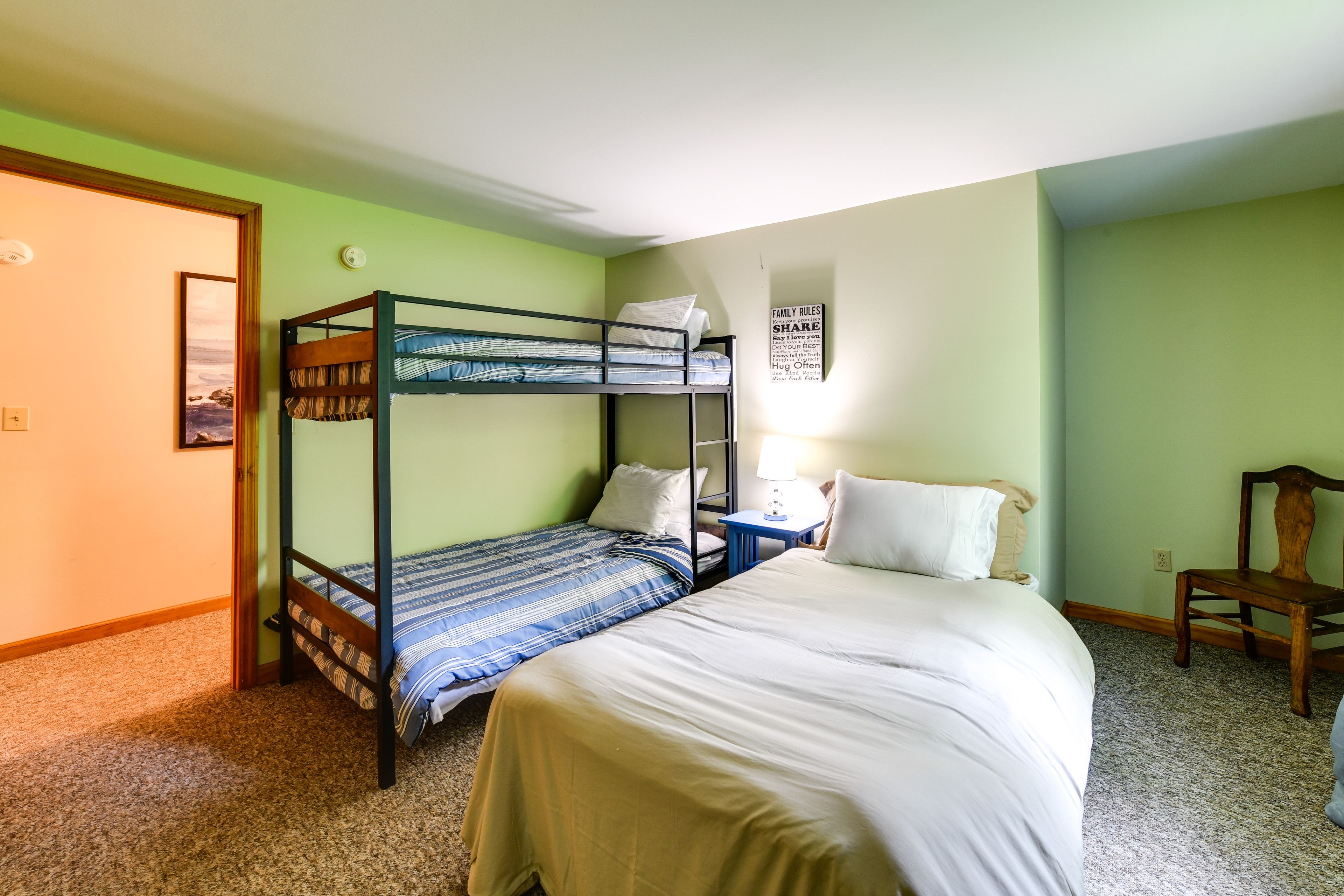 Bedroom 1 | 2nd Floor | Twin Bed | Twin Bunk Bed