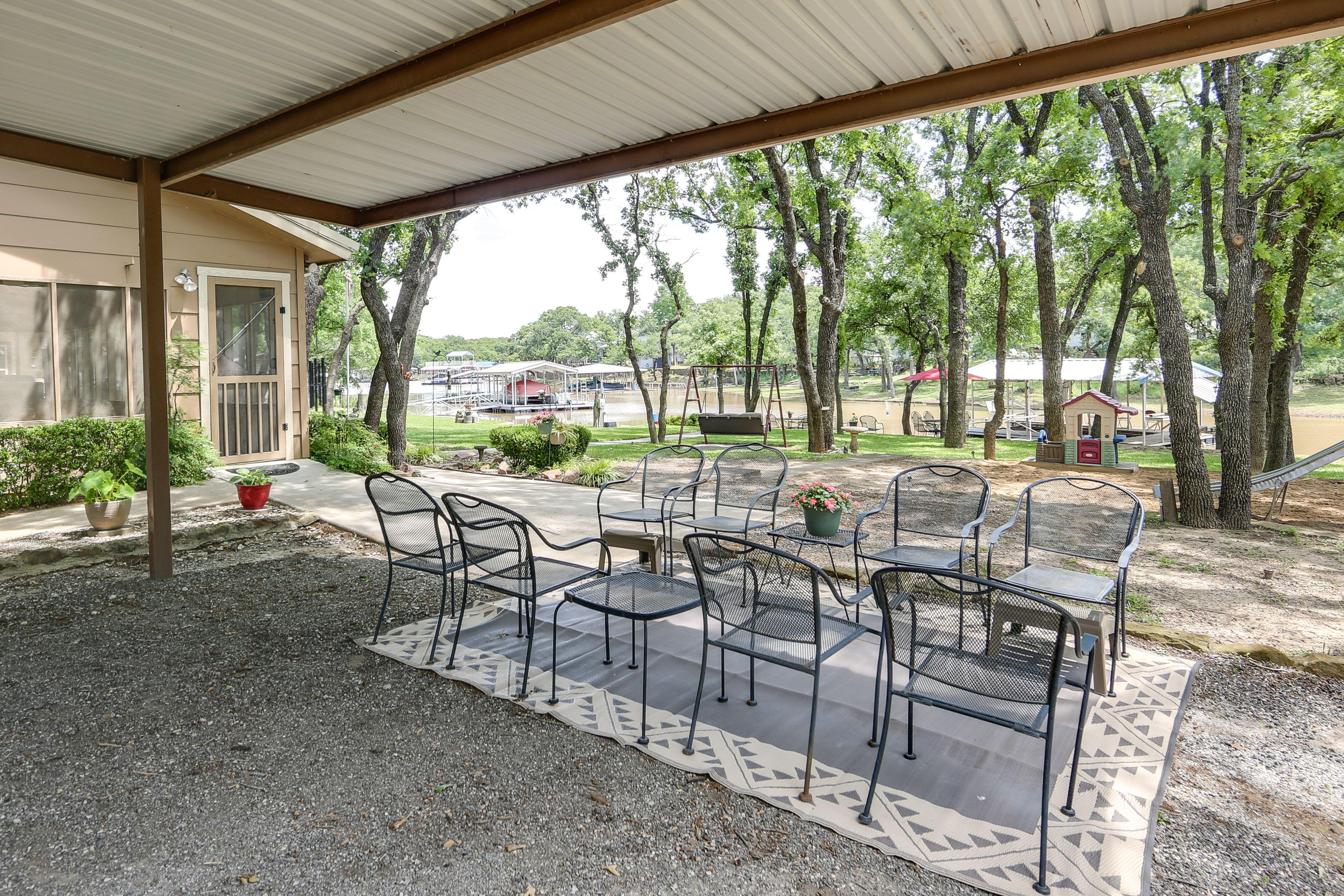 Outdoor Living Space | Covered Seating | Gas Grill