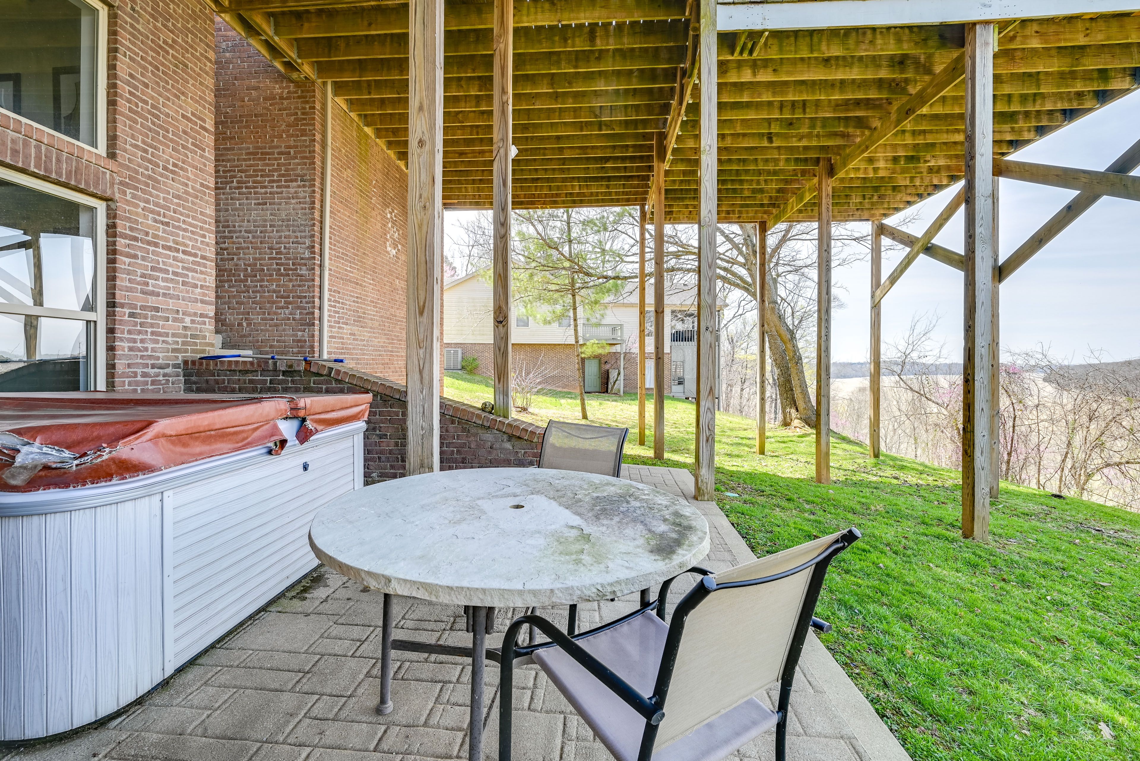Patio | Private Hot Tub