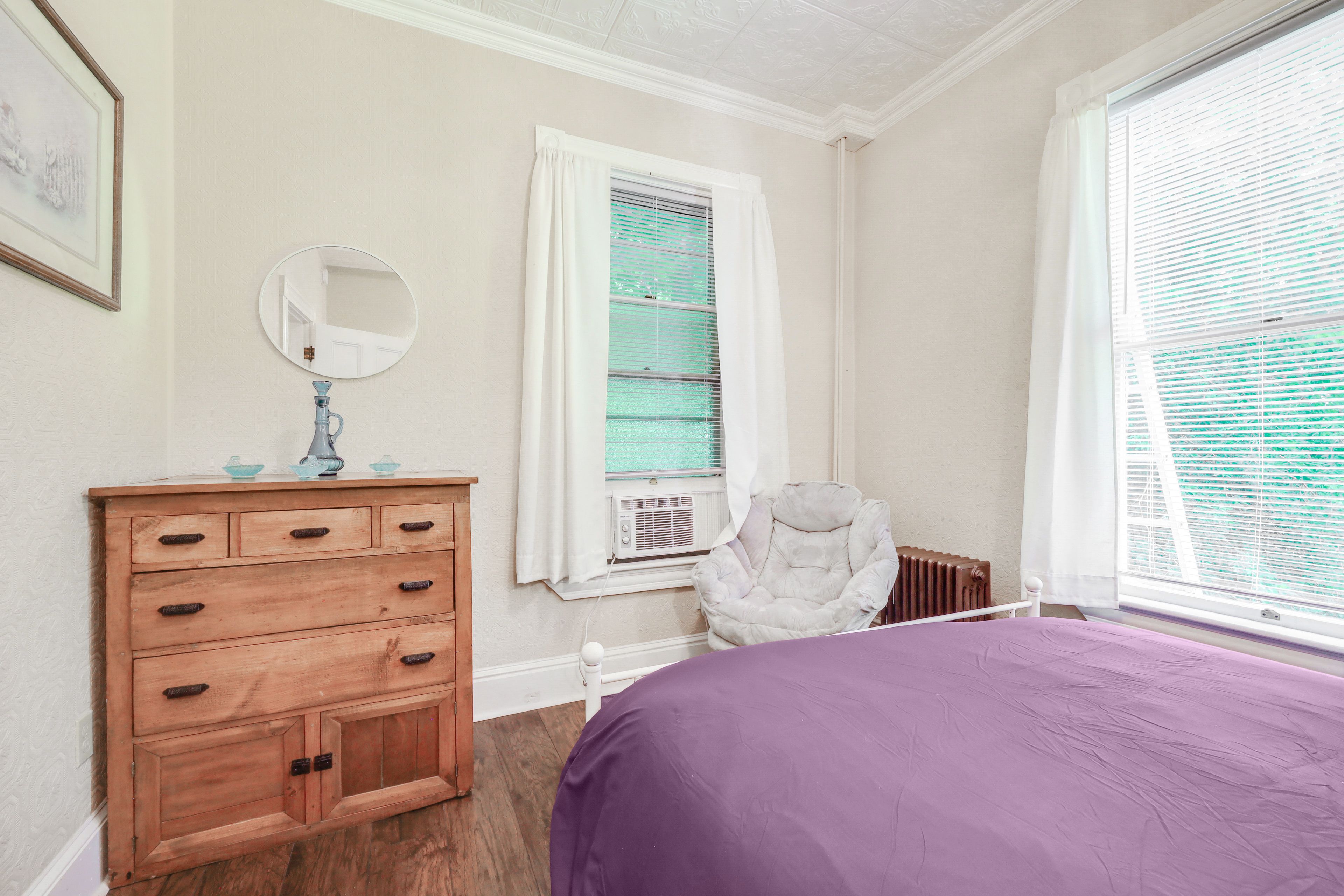 Bedroom 1 | 1st Floor | King Bed | Window A/C Unit