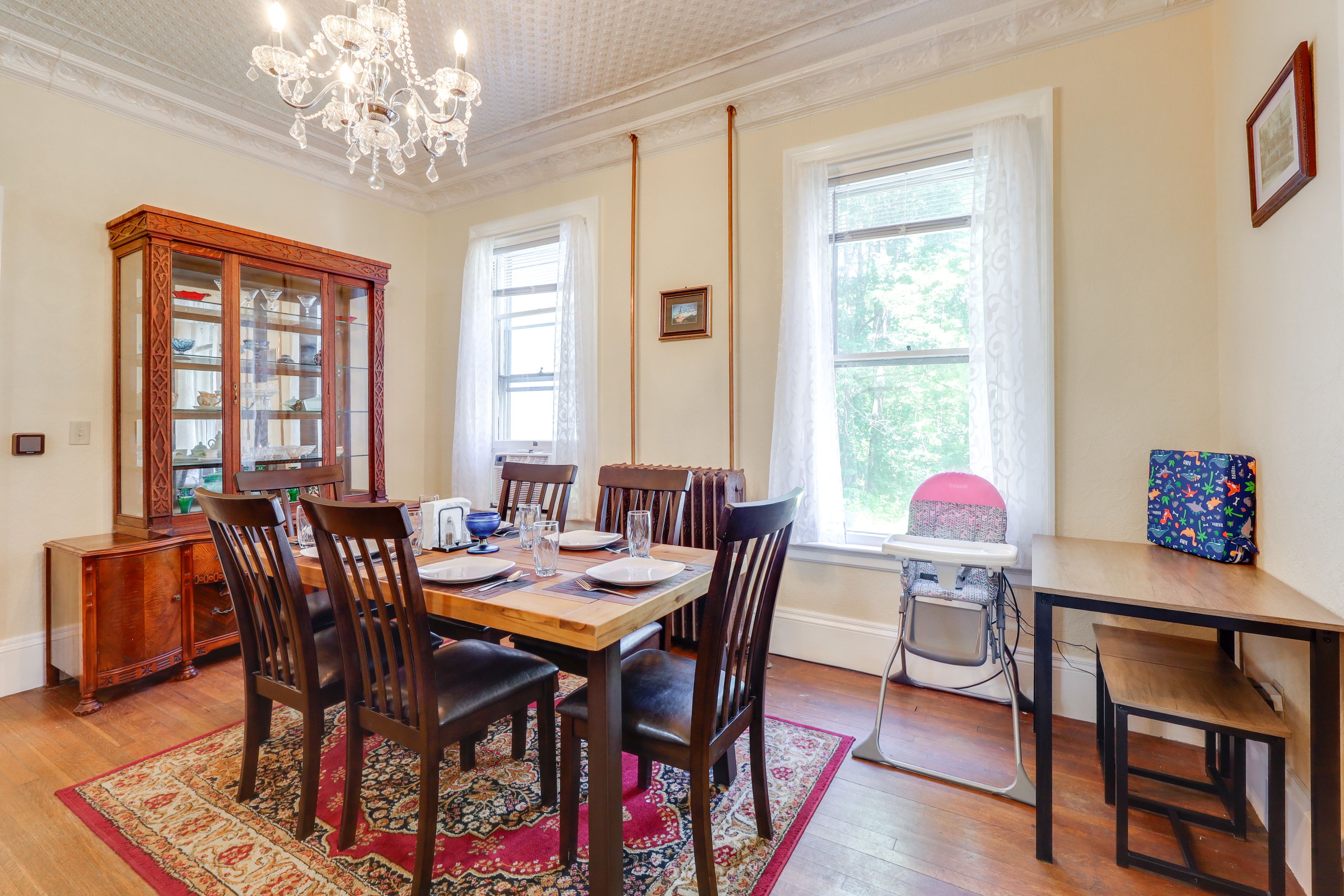 Dining Room | 1st Floor | Window A/C Unit | High Chair