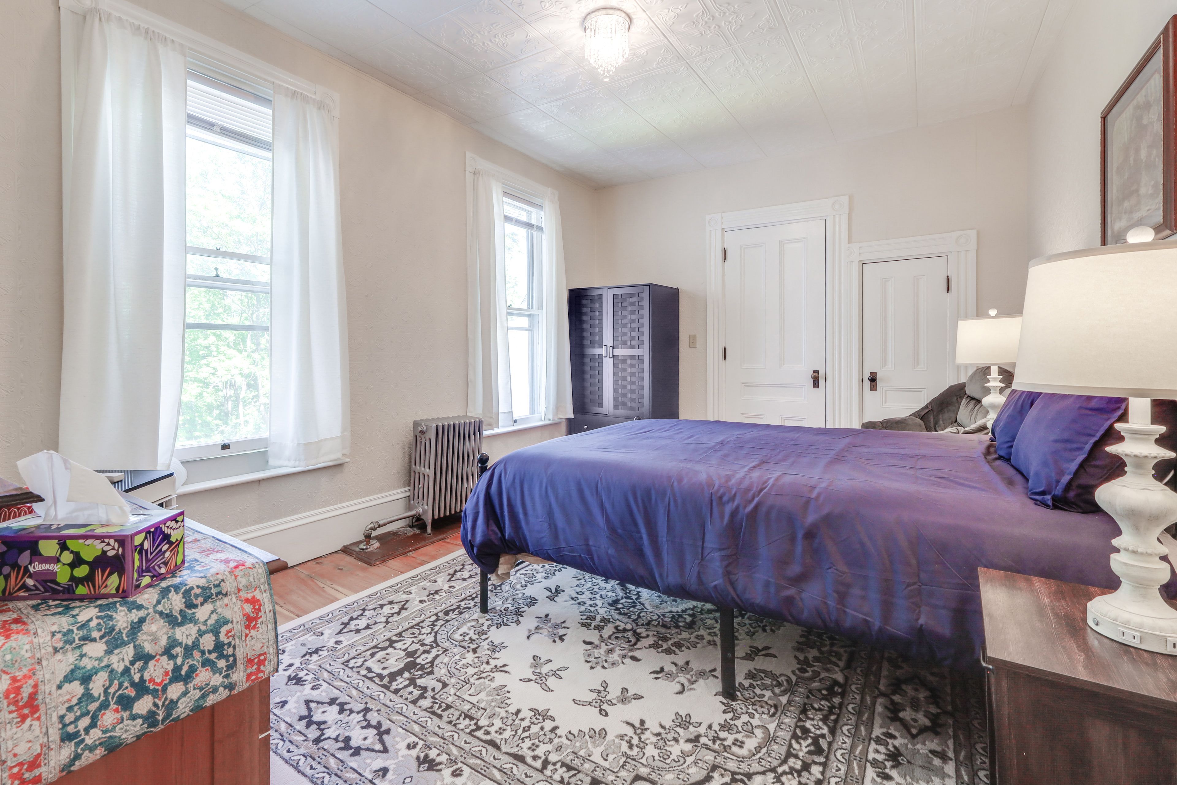 Bedroom 2 | 2nd Floor | Queen Bed | Window A/C Unit