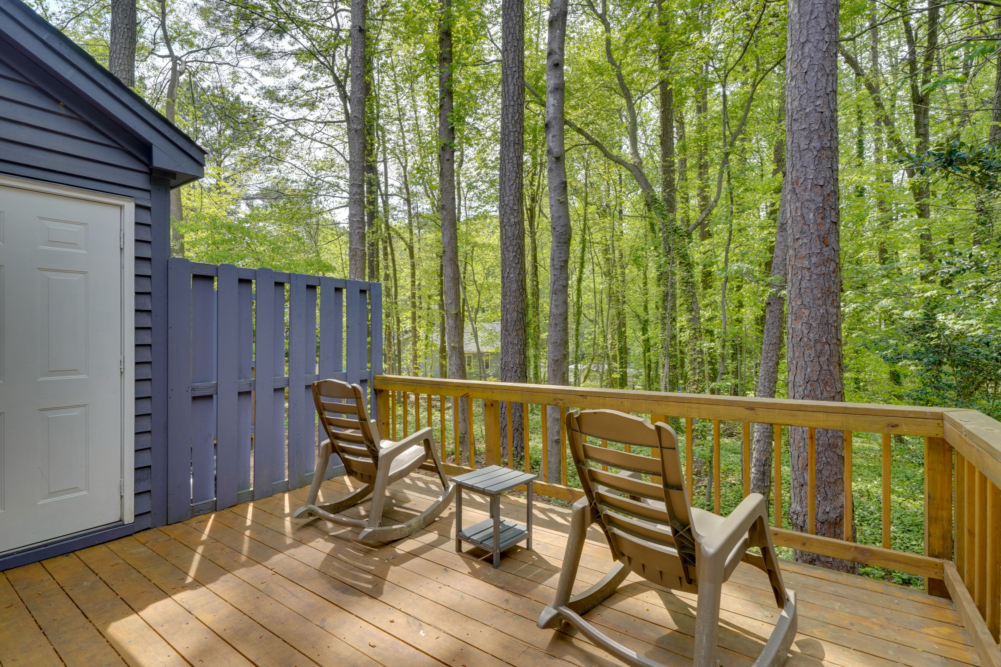 Deck | Outdoor Seating | Forest Views