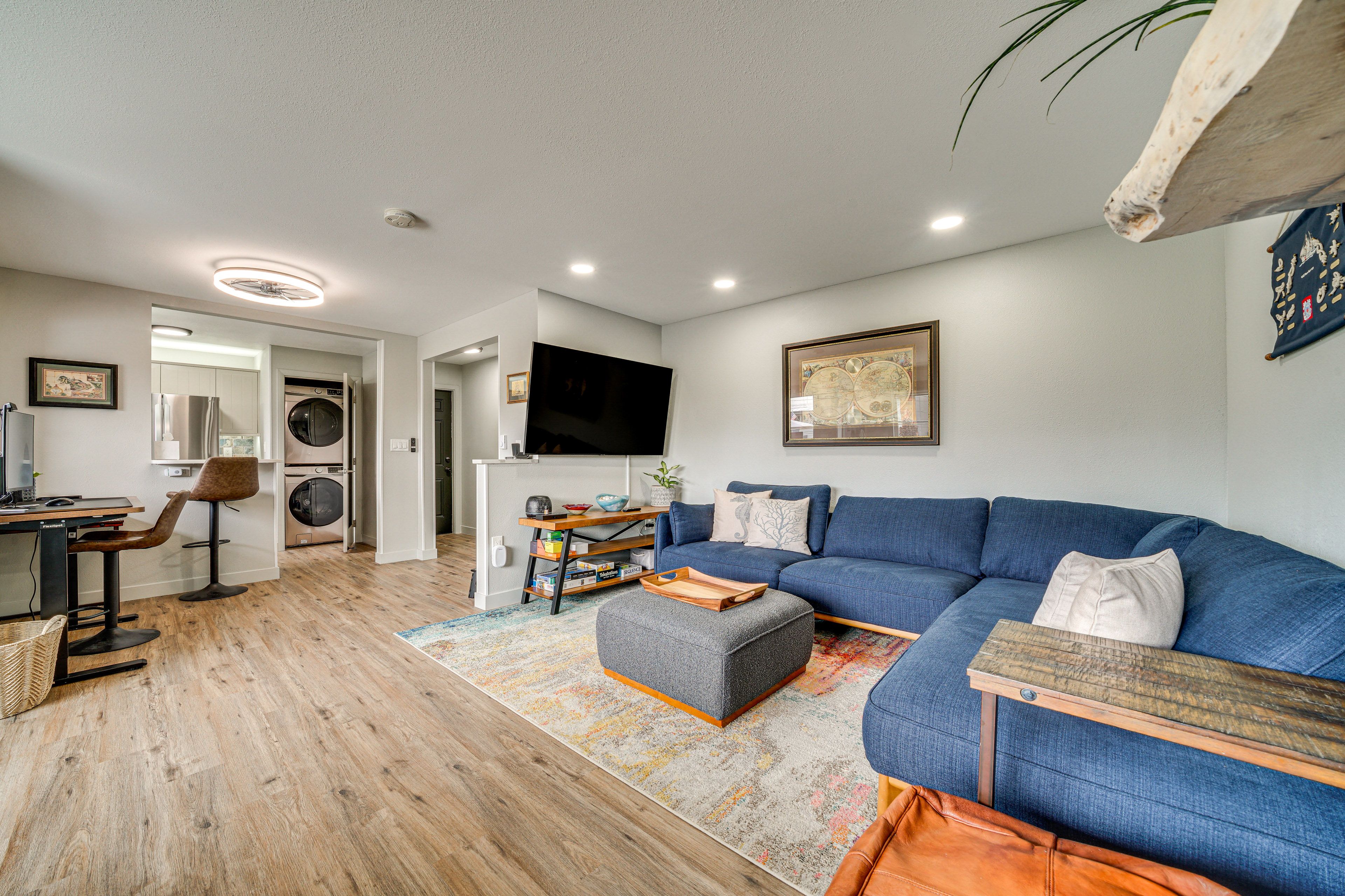 Living Room | Smart TV | Dedicated Workspace | Single-Story Unit