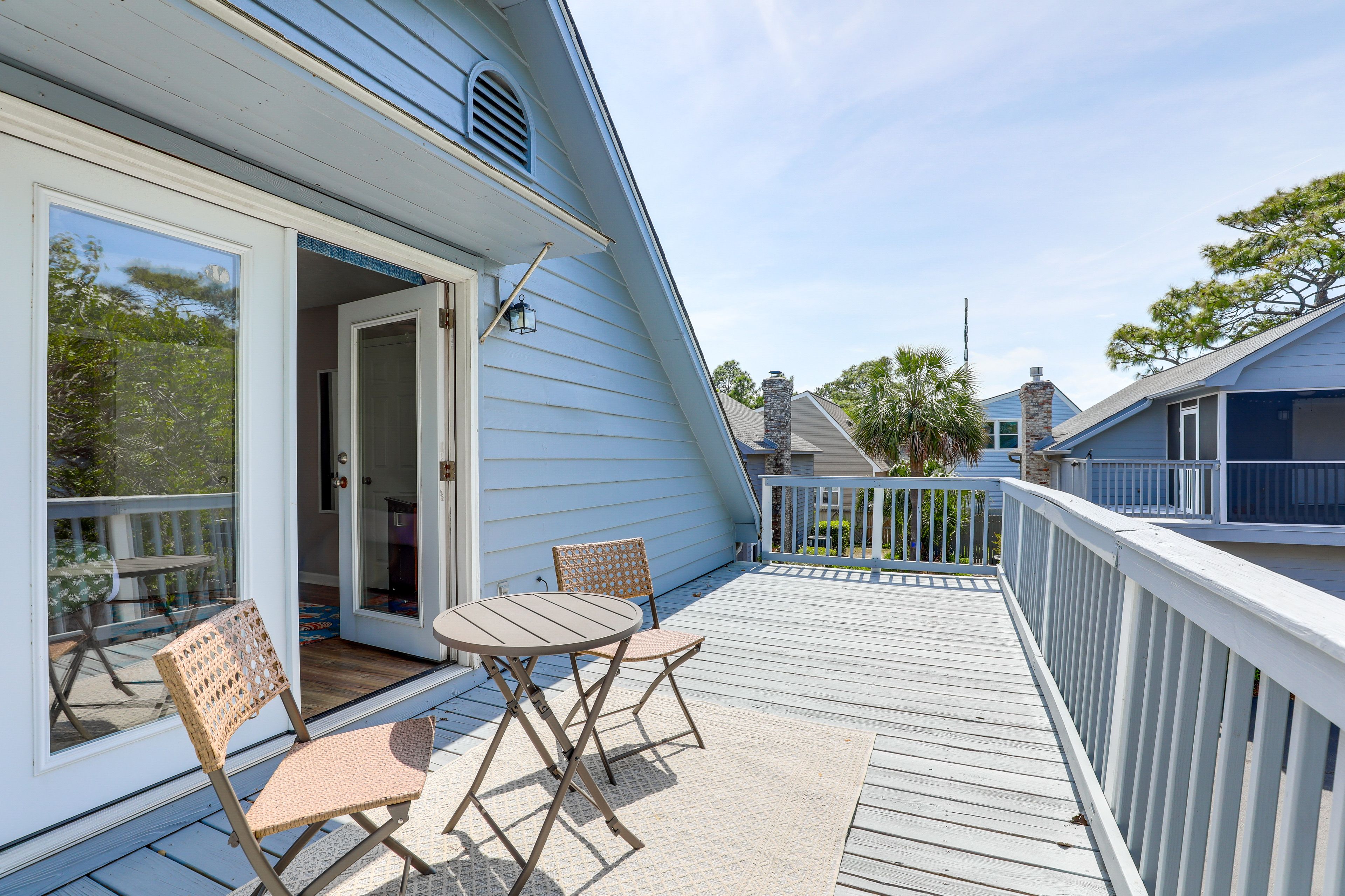 Furnished Deck | 2nd Floor | 2-Story Home