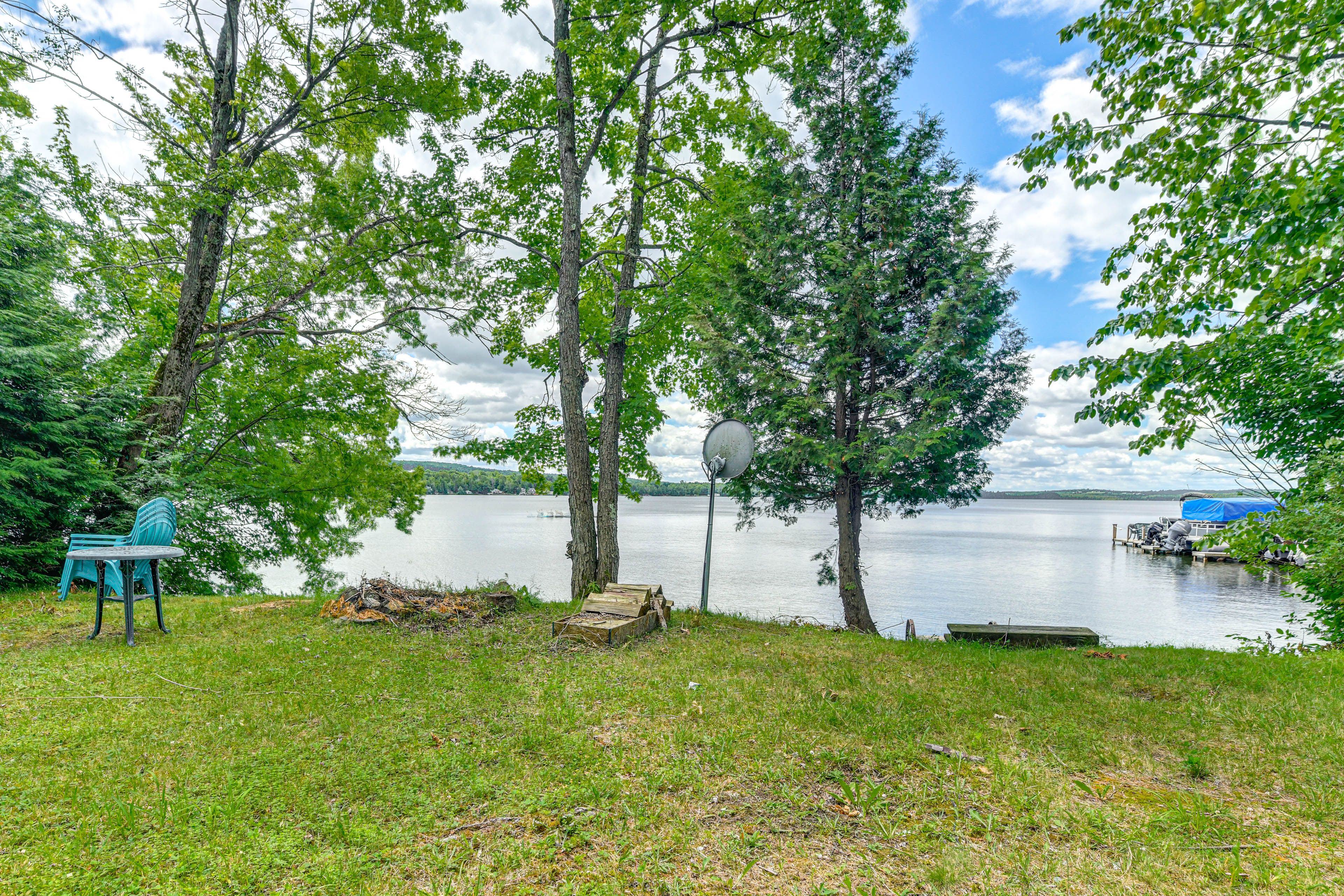 Backyard | Fire Pit | Blackstone Grill | Swimming Dock on Lake Carmi