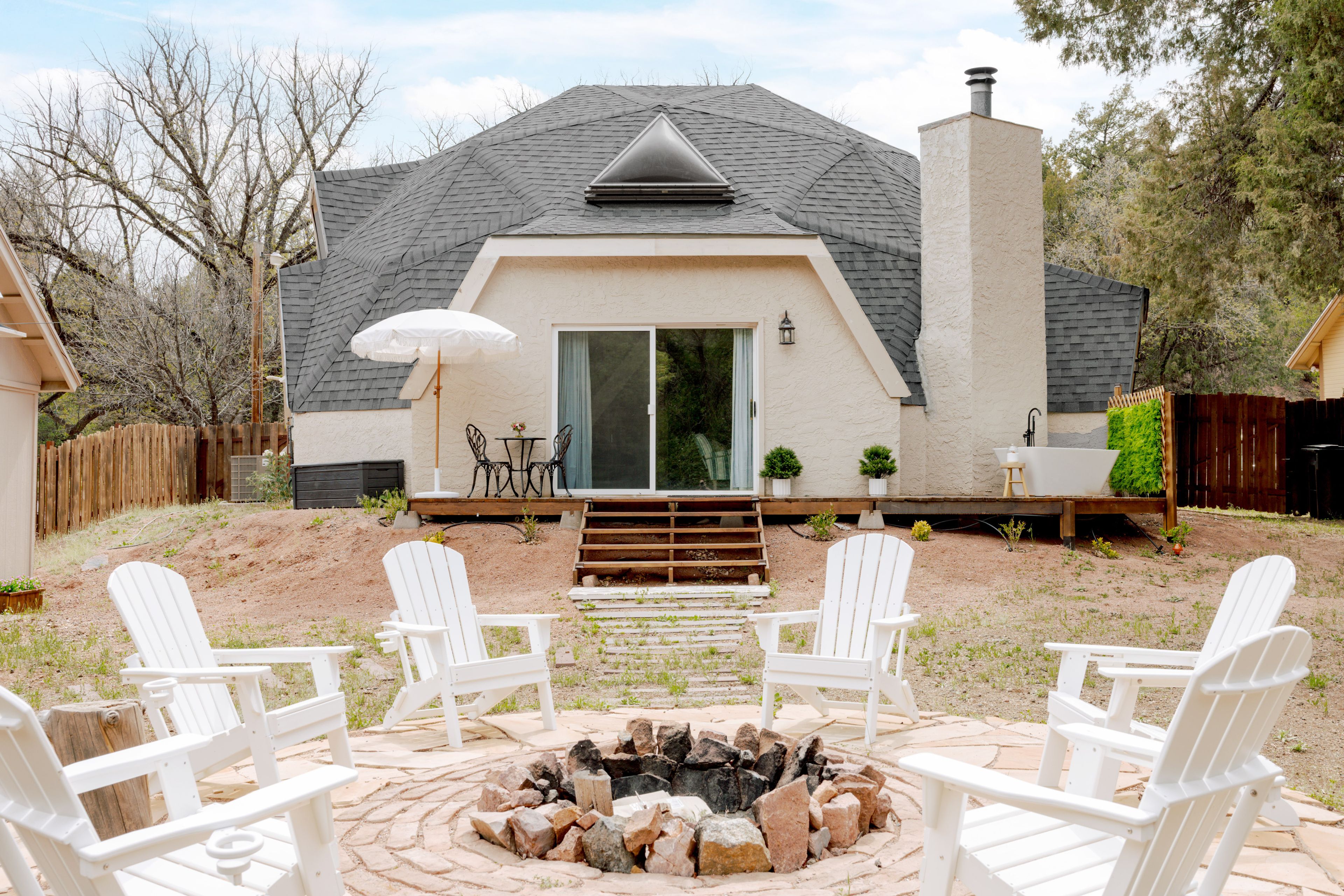 Private Backyard | 2-Story Cottage | Wood-Burning Fire Pit