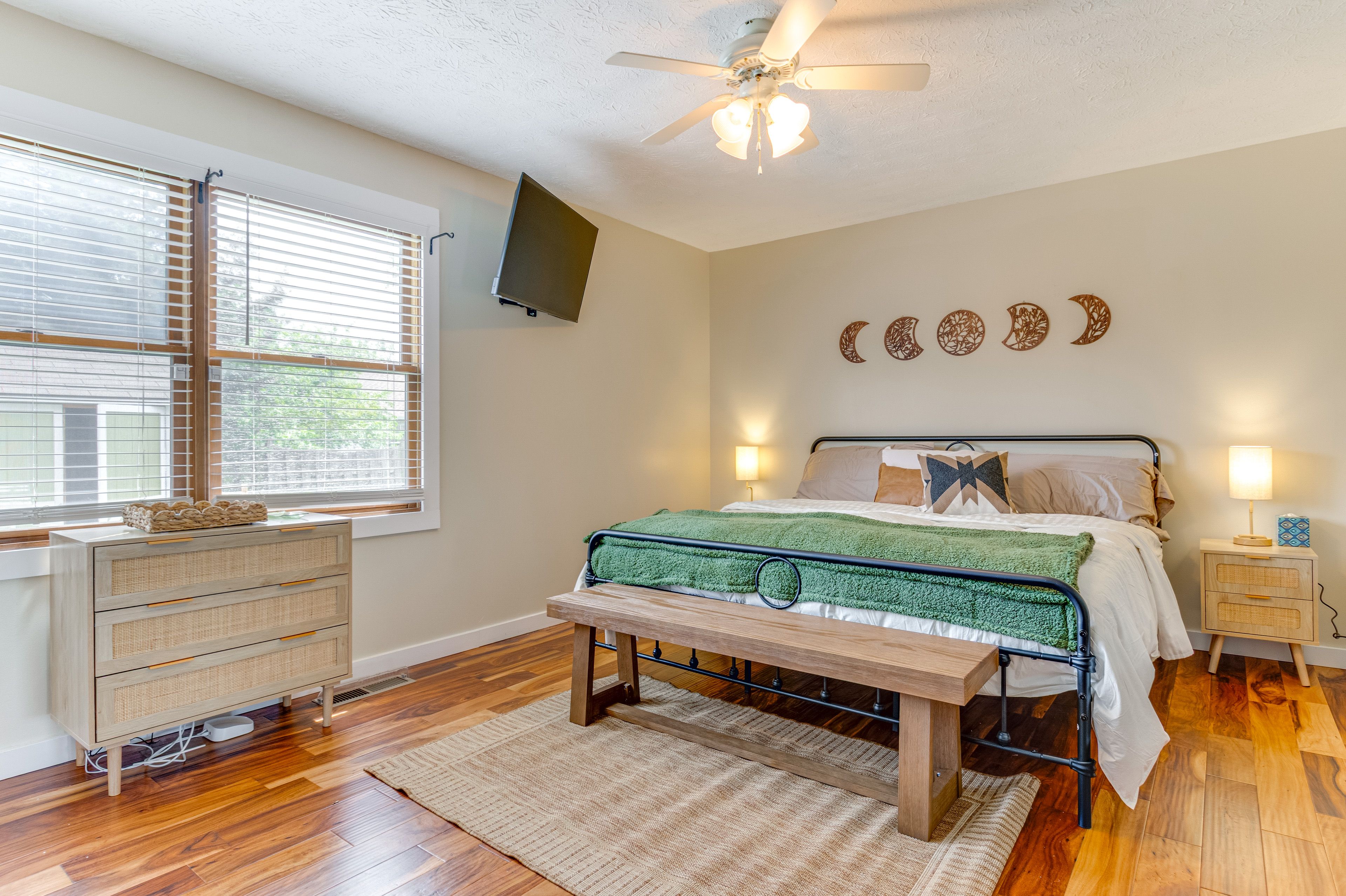 Bedroom 2 | King Bed | Laptop-Friendly Workspace
