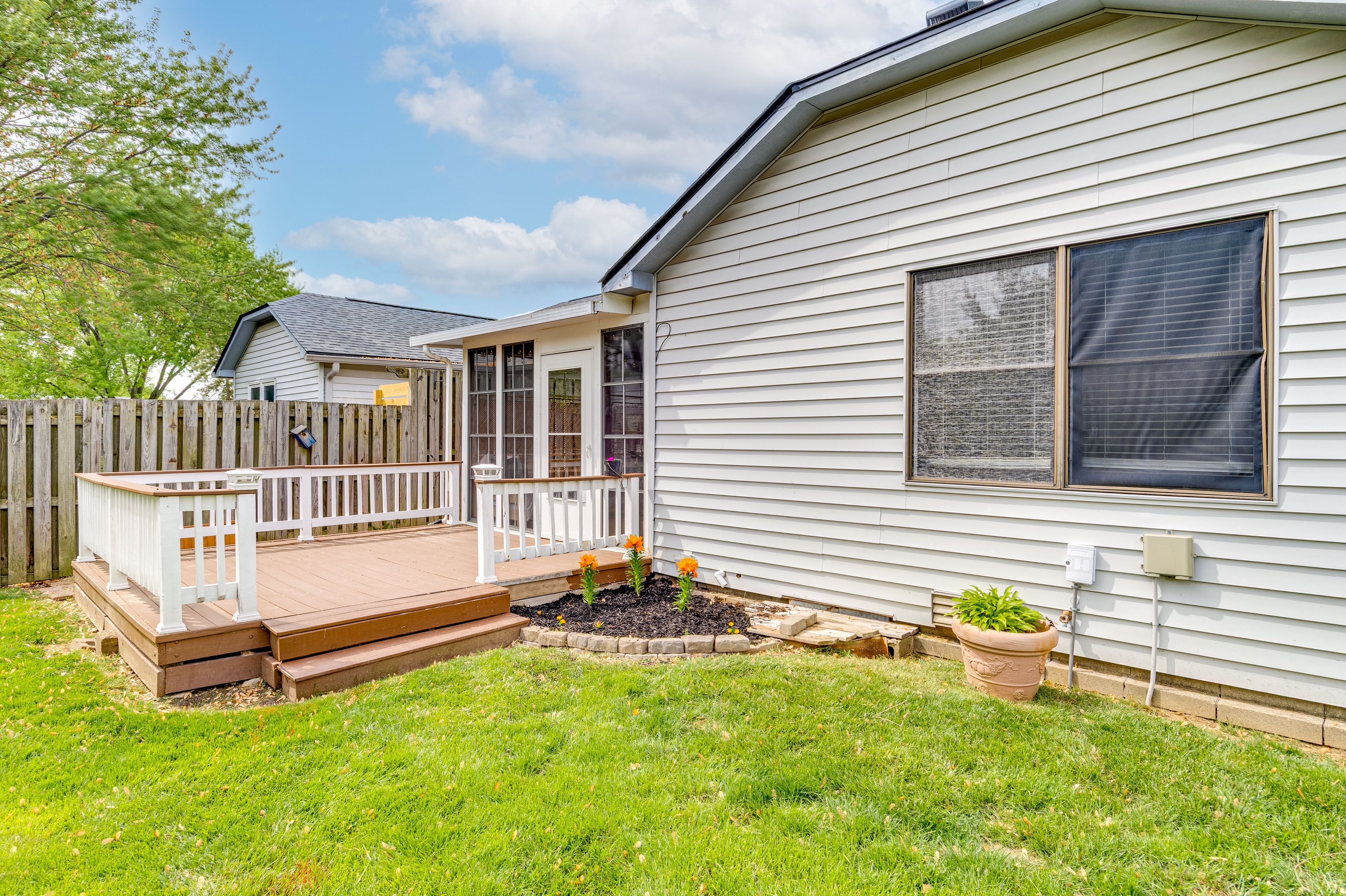 Fenced-in Backyard | Deck