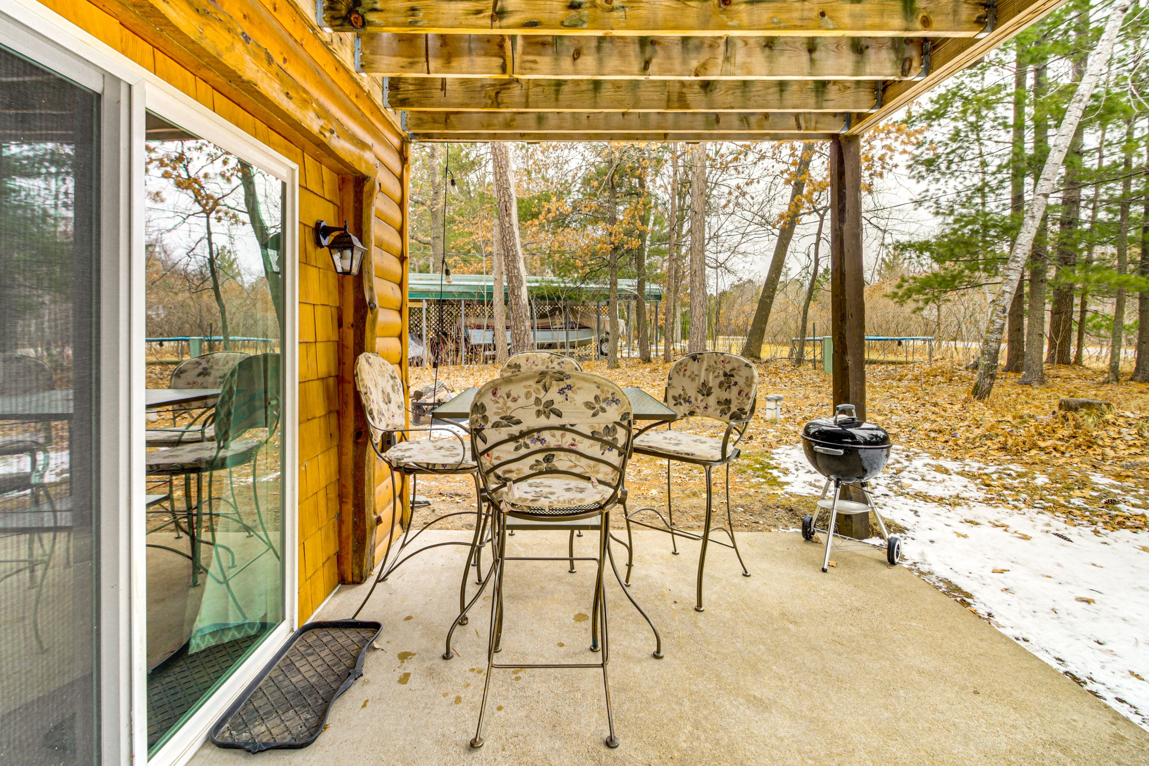 Private Patio | Outdoor Dining Area | Charcoal Grill