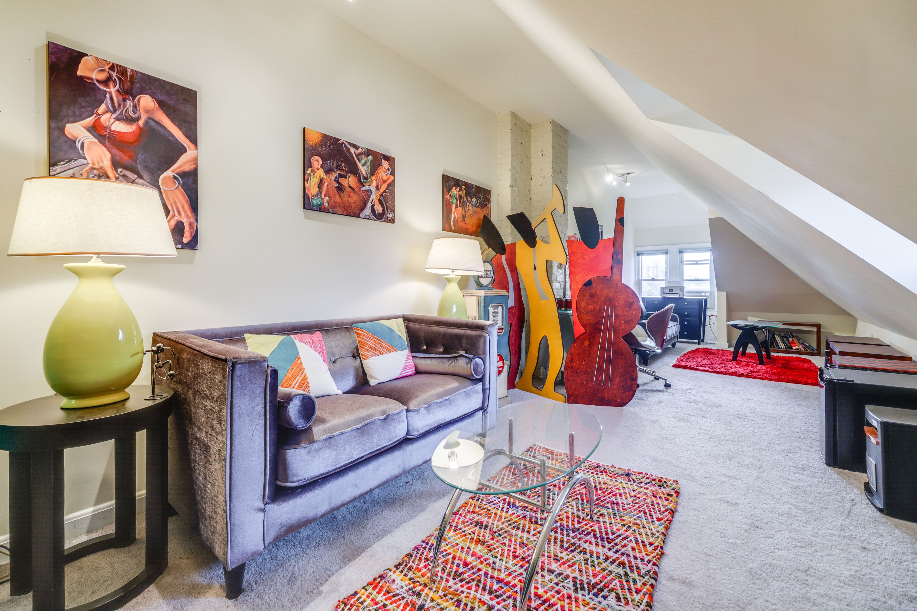 Den | Dedicated Workspace | Full Sleeper Sofa | 3rd Floor