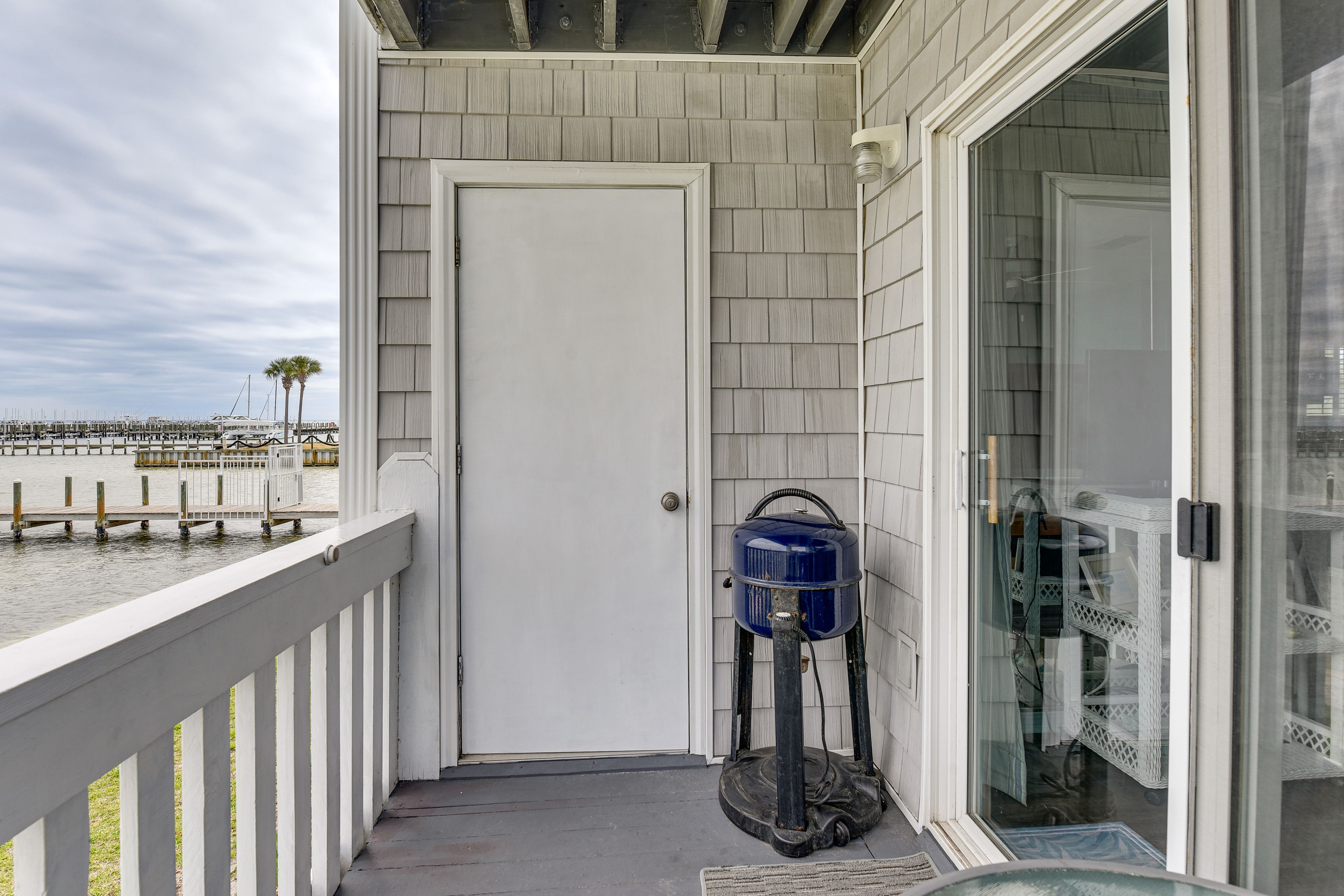 Covered Balcony | Water Views | Electric Grill | Lounge Seating