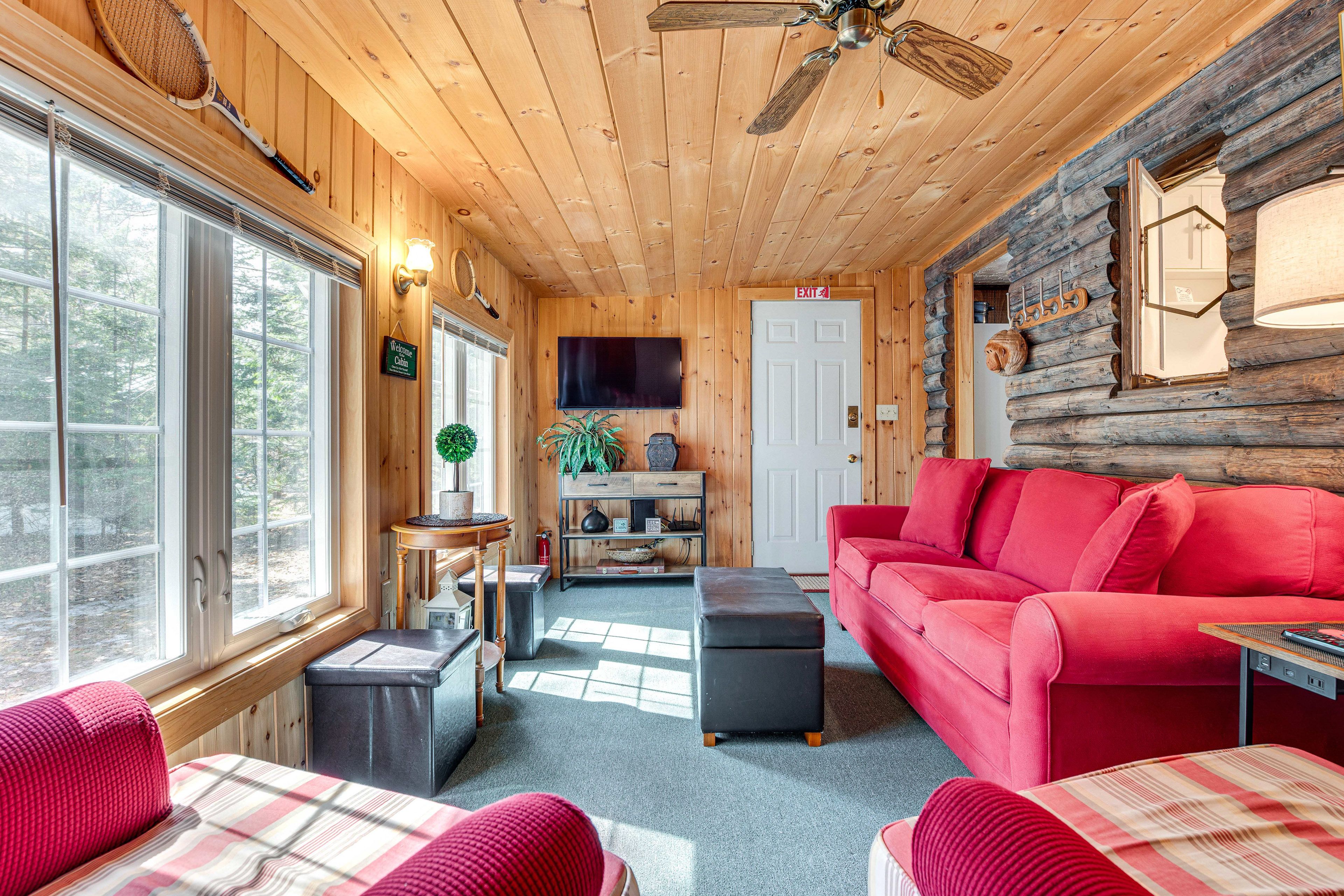 Sunroom | 2-Story Cabin | Window A/C & Heat Units