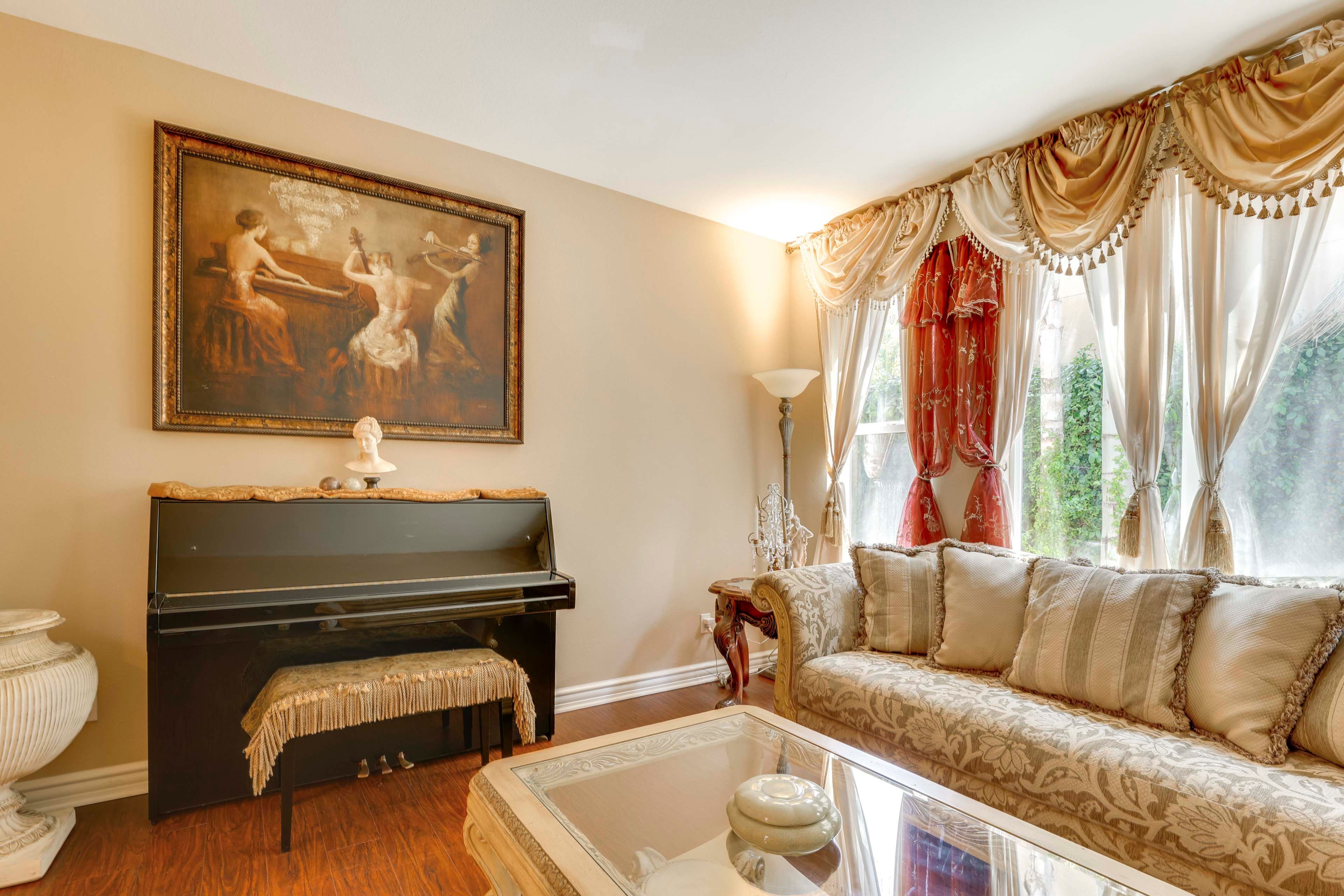 Sitting Room | Upright Piano | 1st Floor