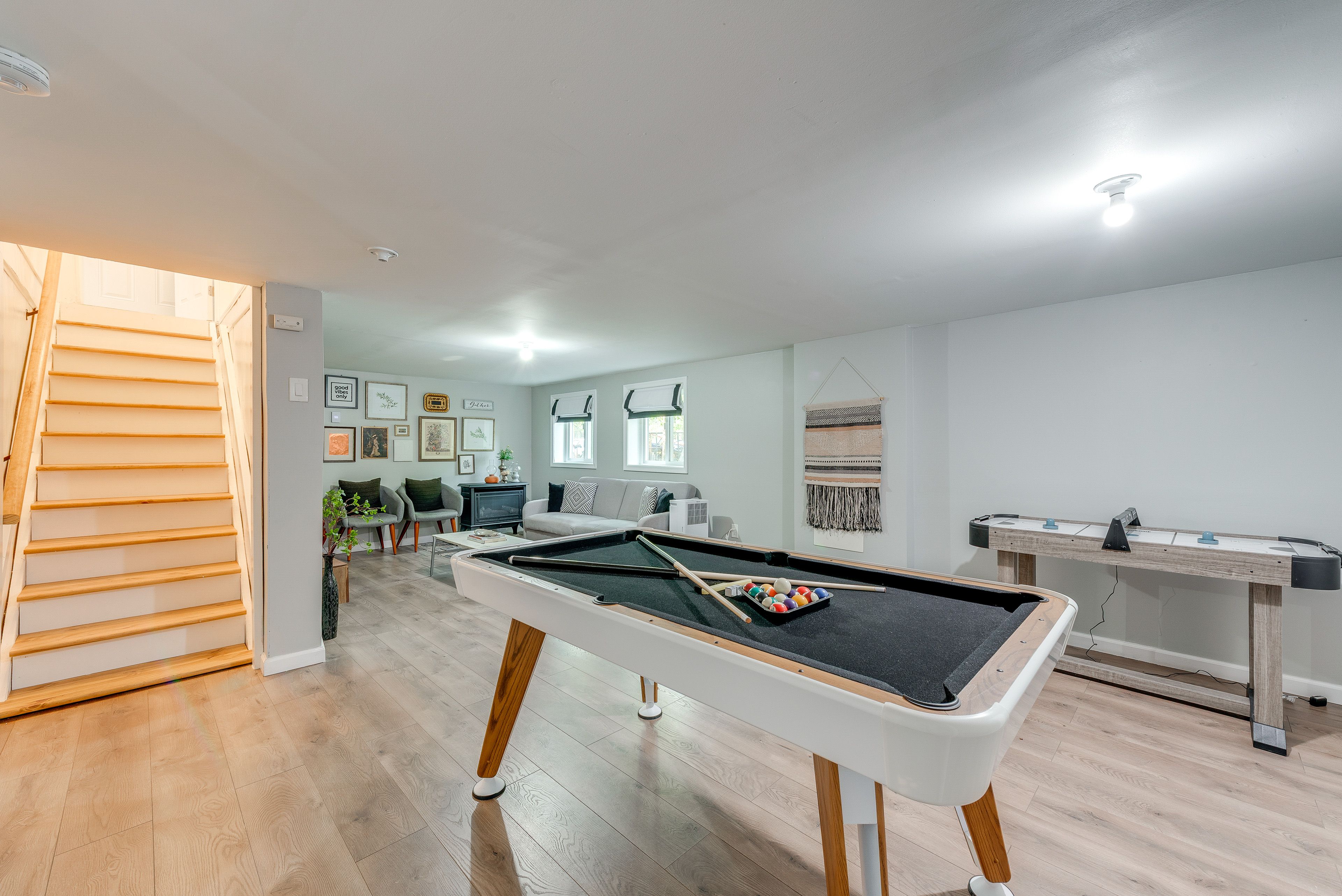 Game Room | Air Hockey Table | Smart TV | Board Games | Lower Level