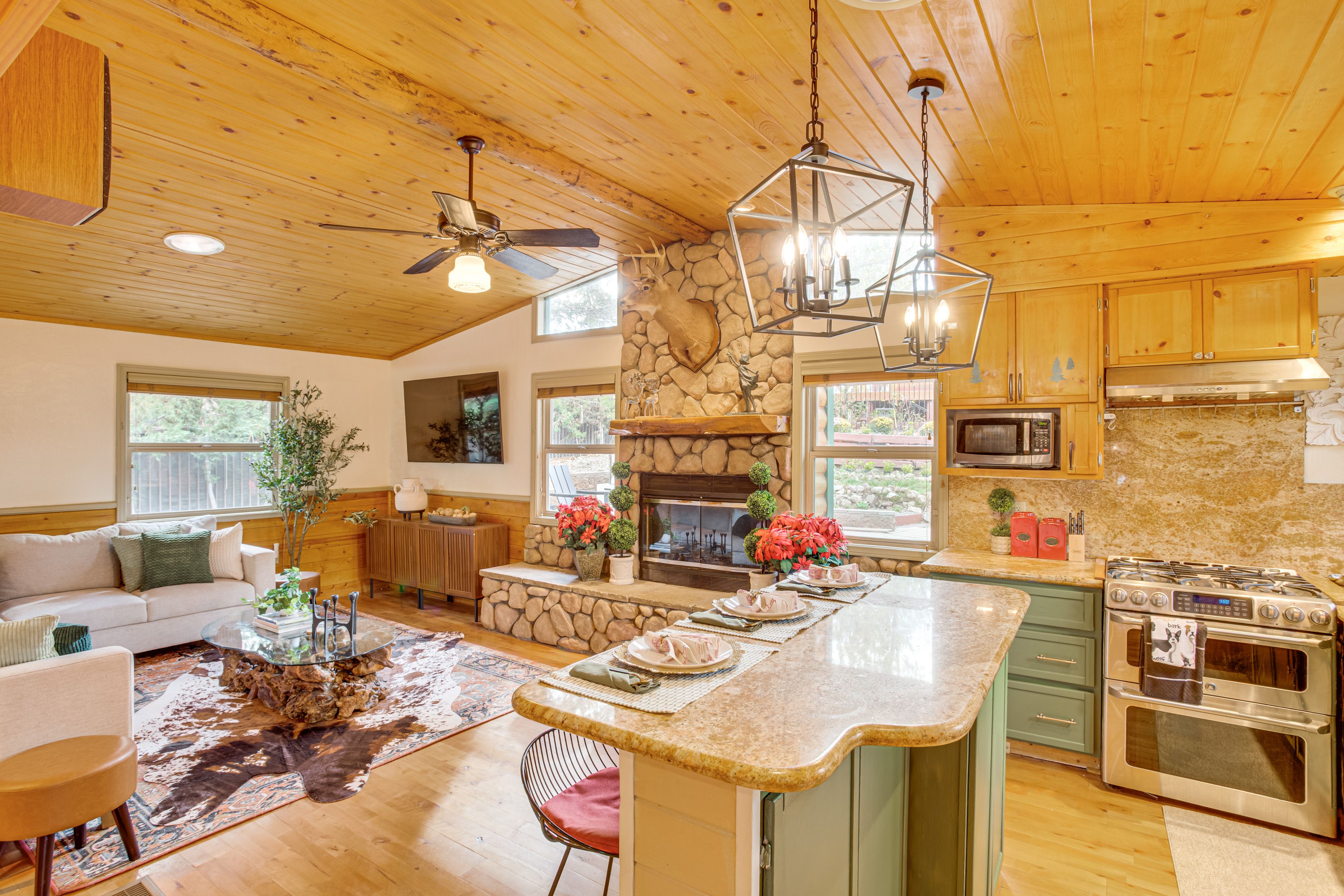 Property Interior | 2-Story Home | Free WiFi | Central Heating