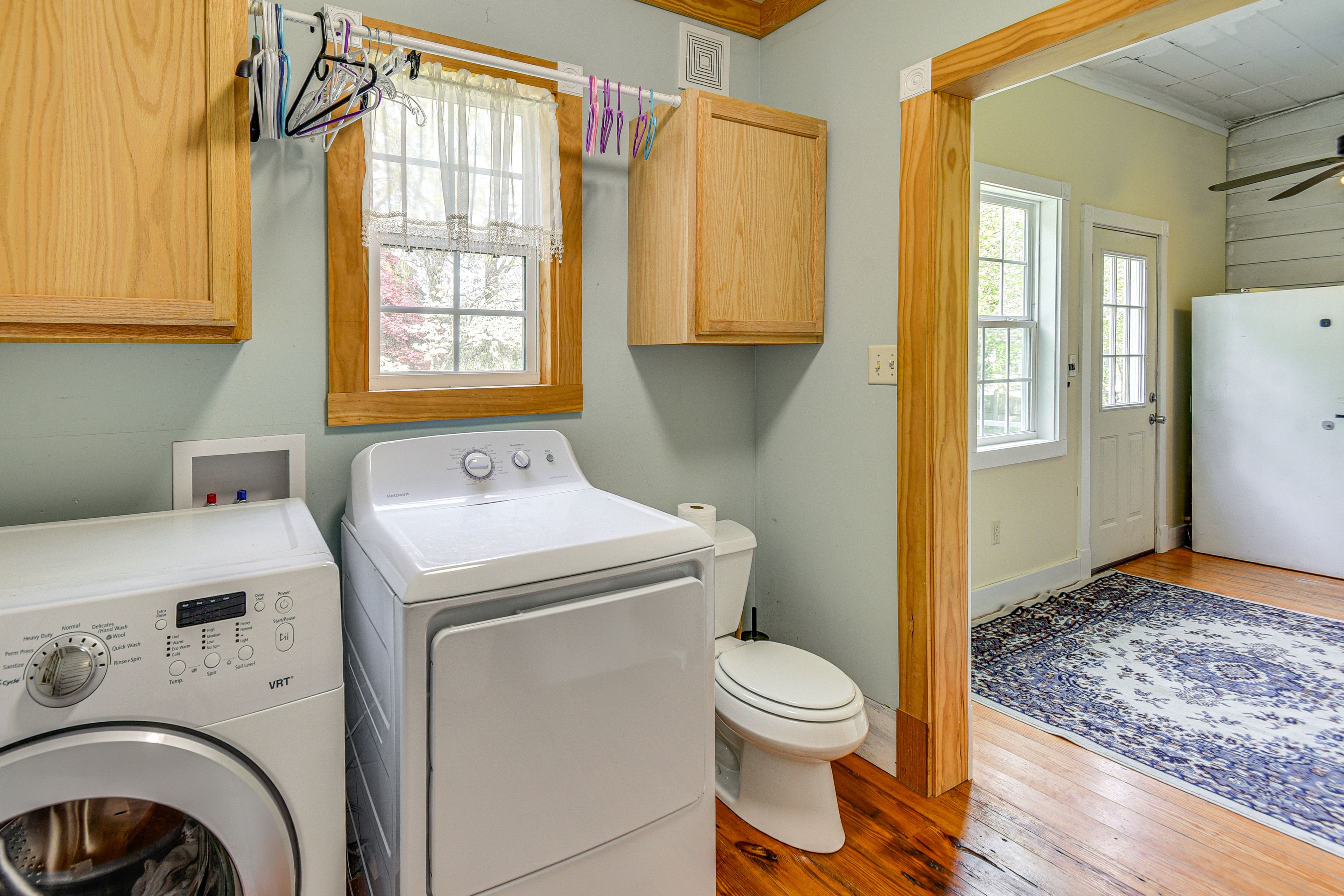 Half Bath | Washer & Dryer | 1st Floor