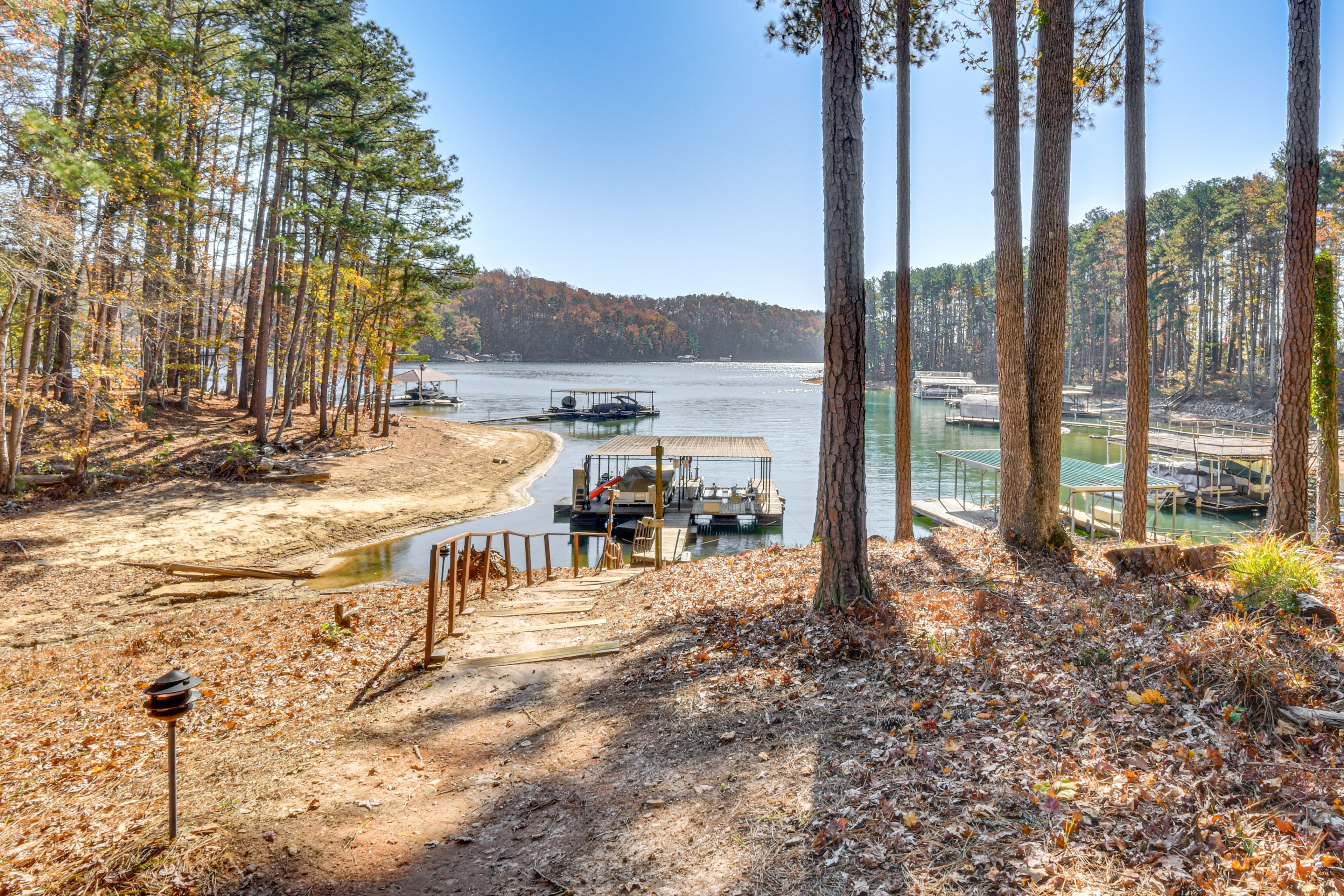 Lake Lanier Access | Private Dock w/ Covered Boat Slip