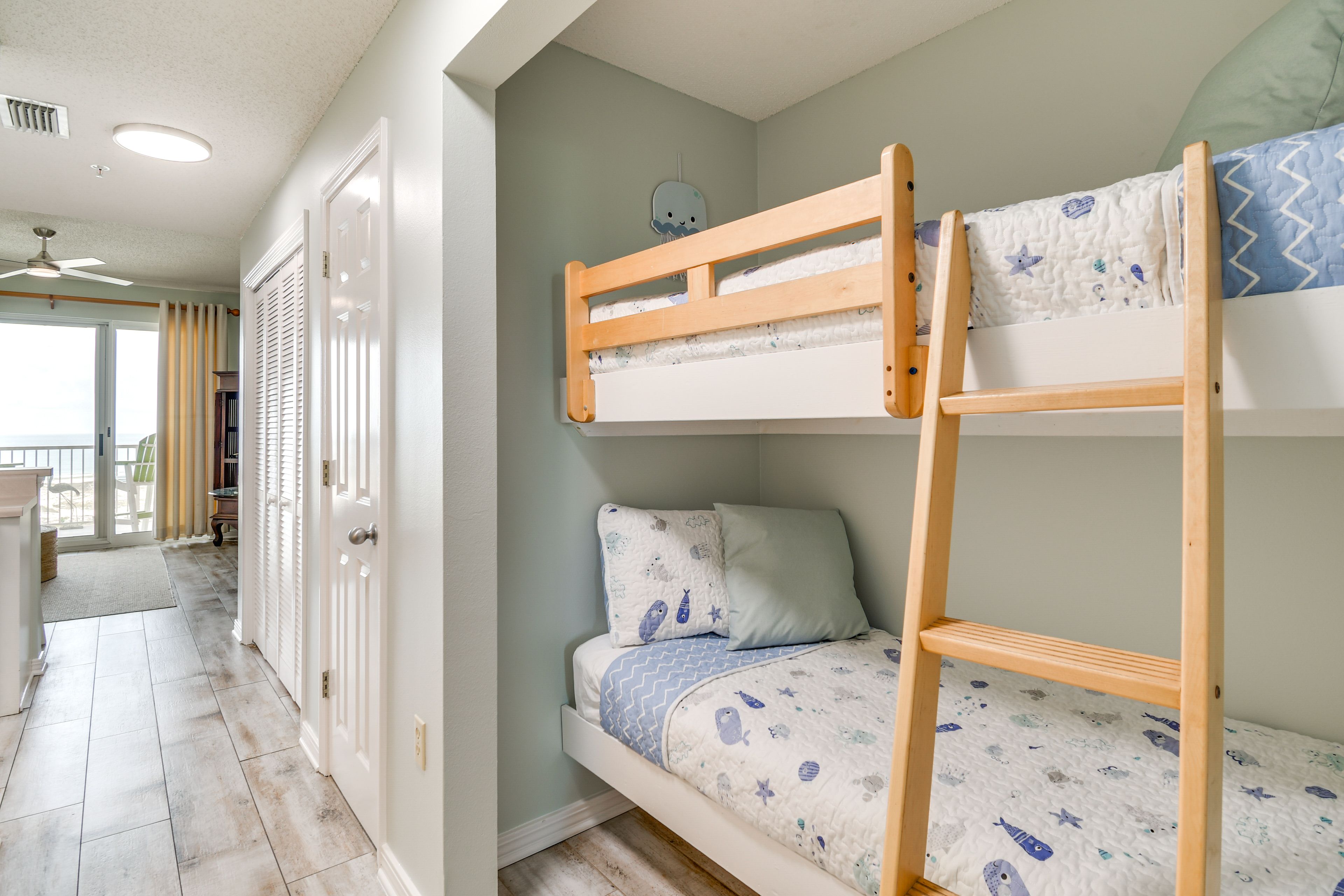 Sleeping Nook | Twin Bunk Bed | Linens Provided