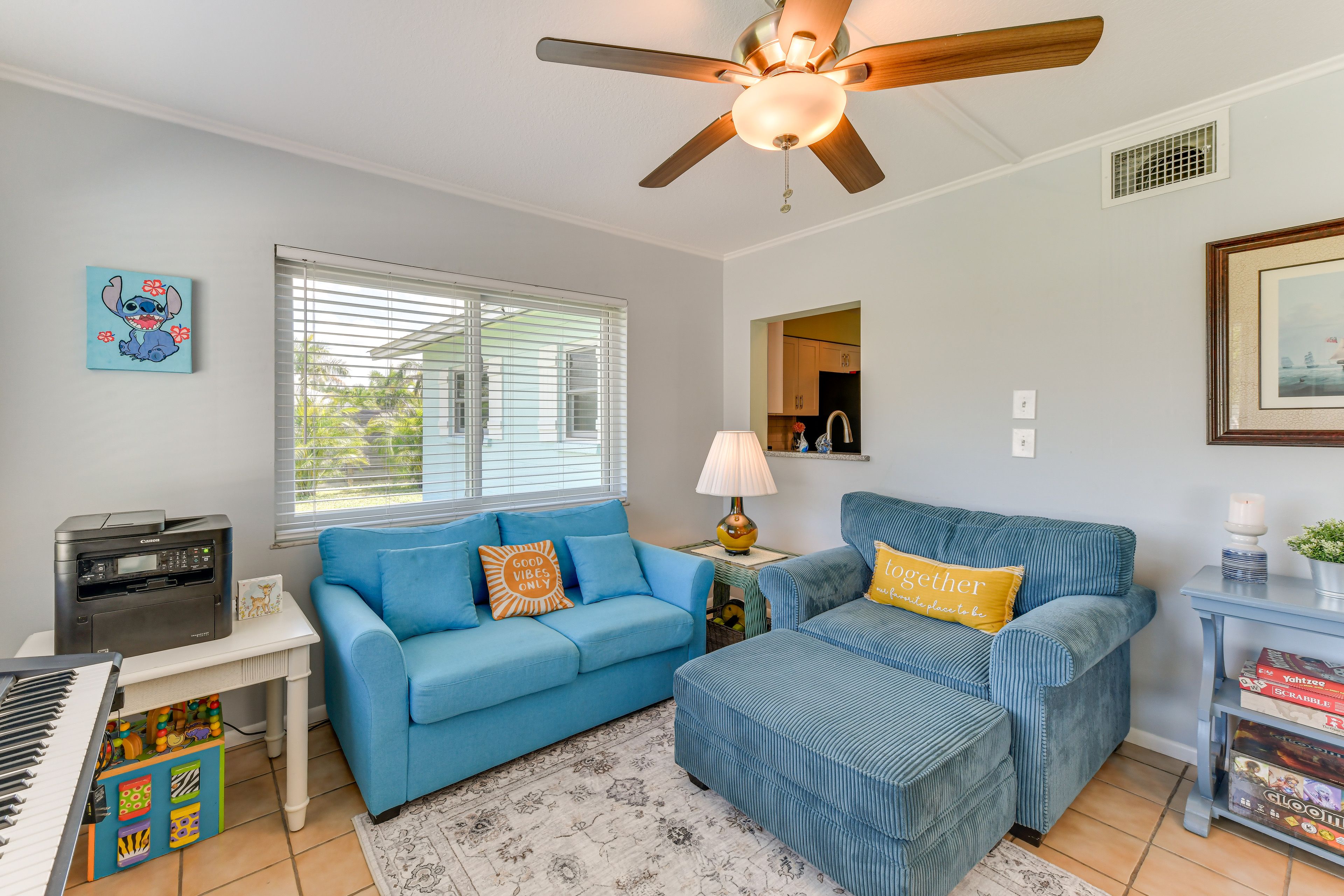 Sunroom | Electric Keyboard | Laptop-Friendly Workspace | Foosball Table