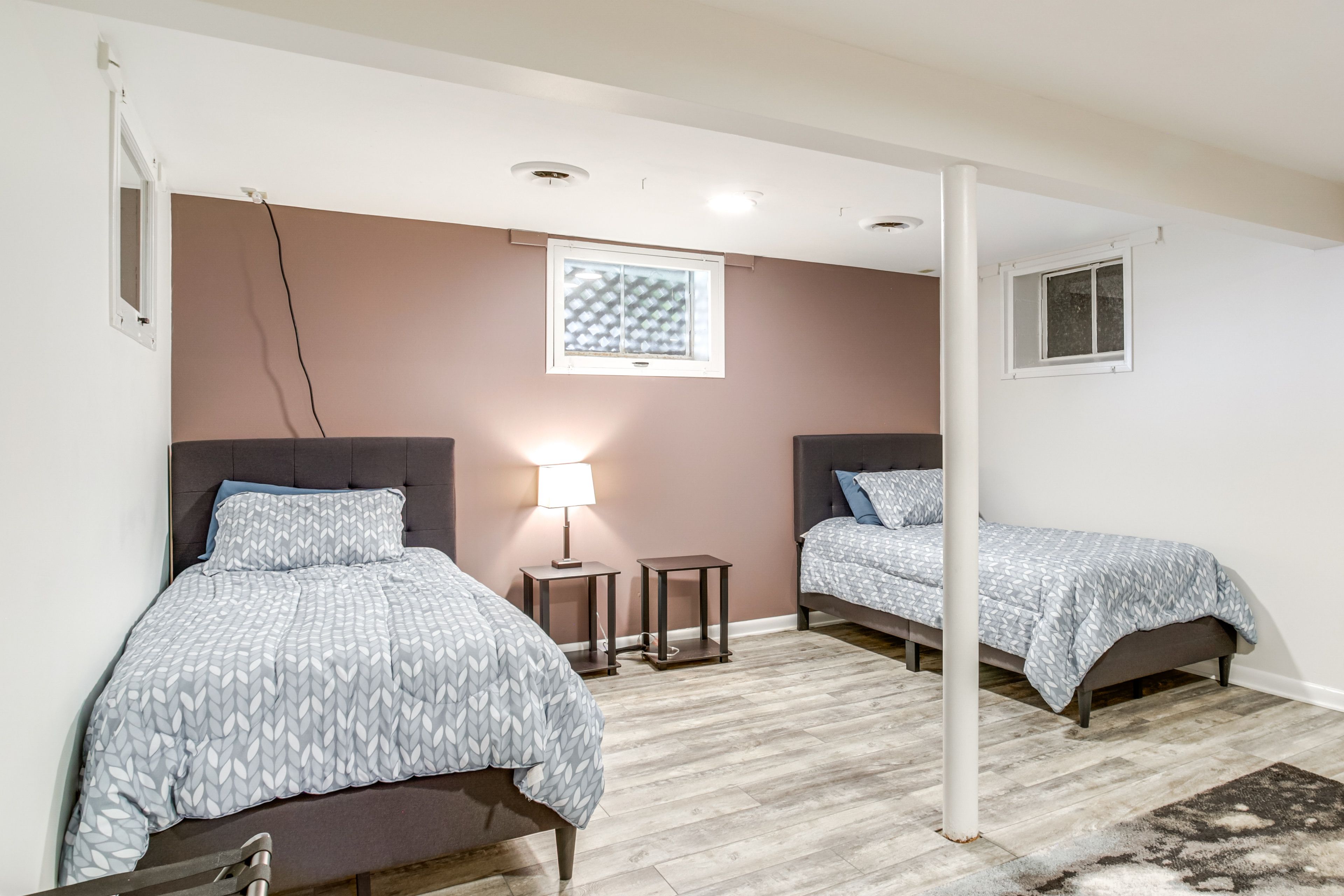 Bedroom 5 | Lower Level | 2 XL Twin Beds | Linens Provided