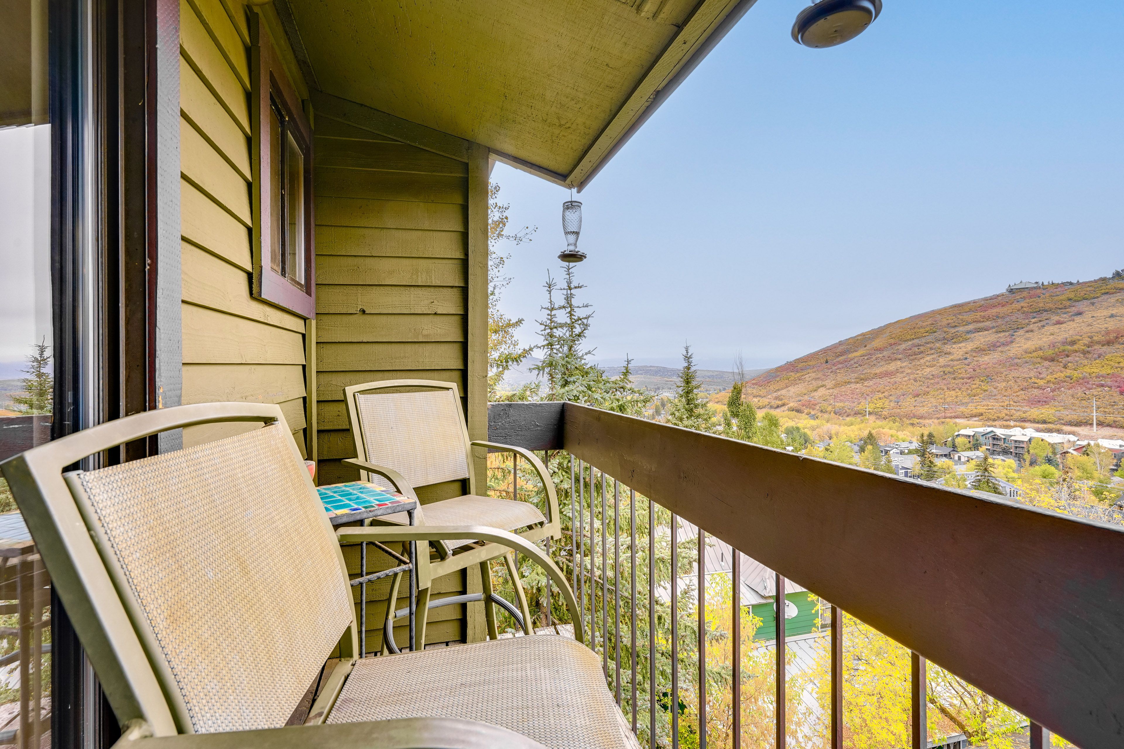 Condo Exterior | Furnished Balcony | Walk to Old Town Park City