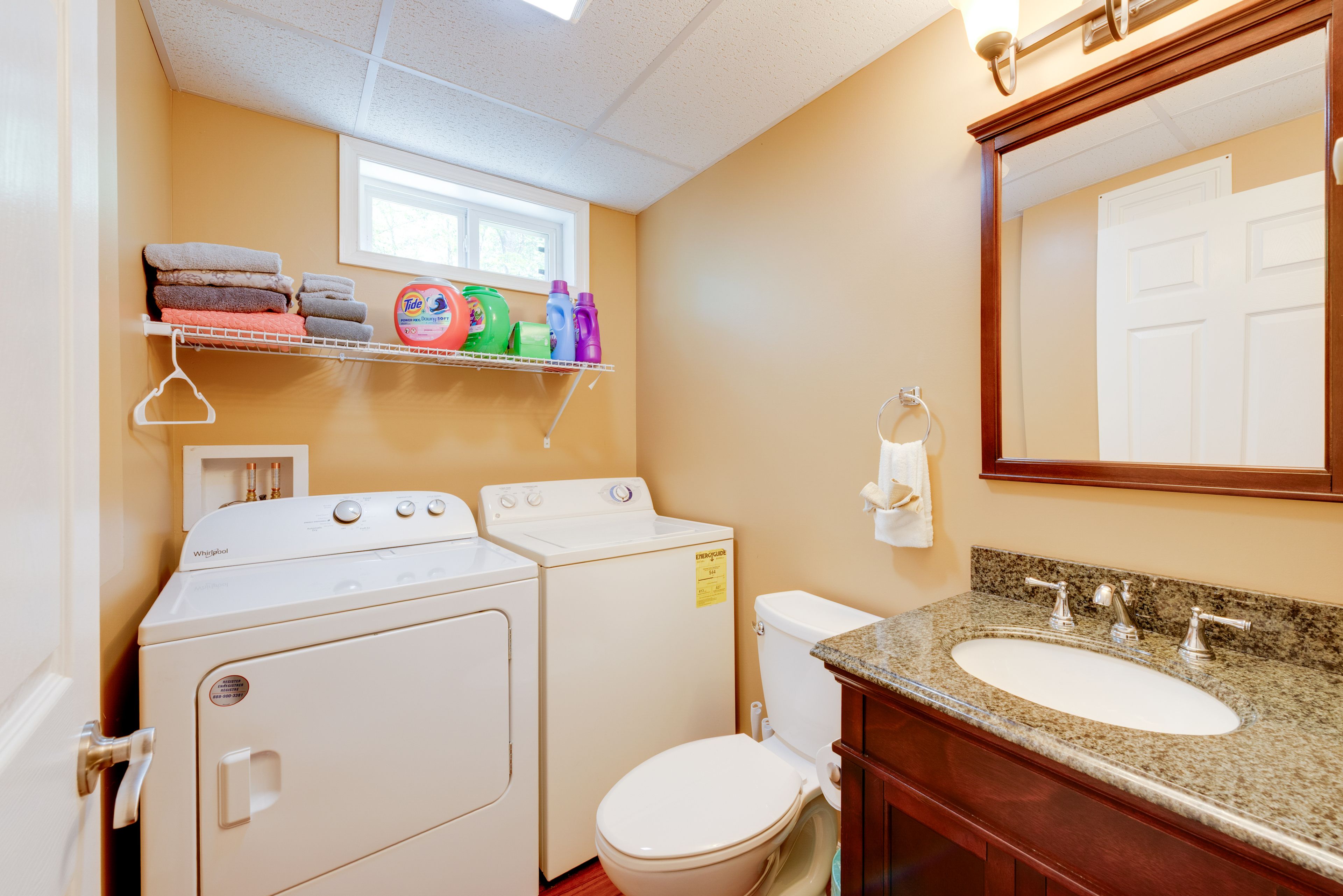 Half Bathroom | 1st Floor | Washer & Dryer