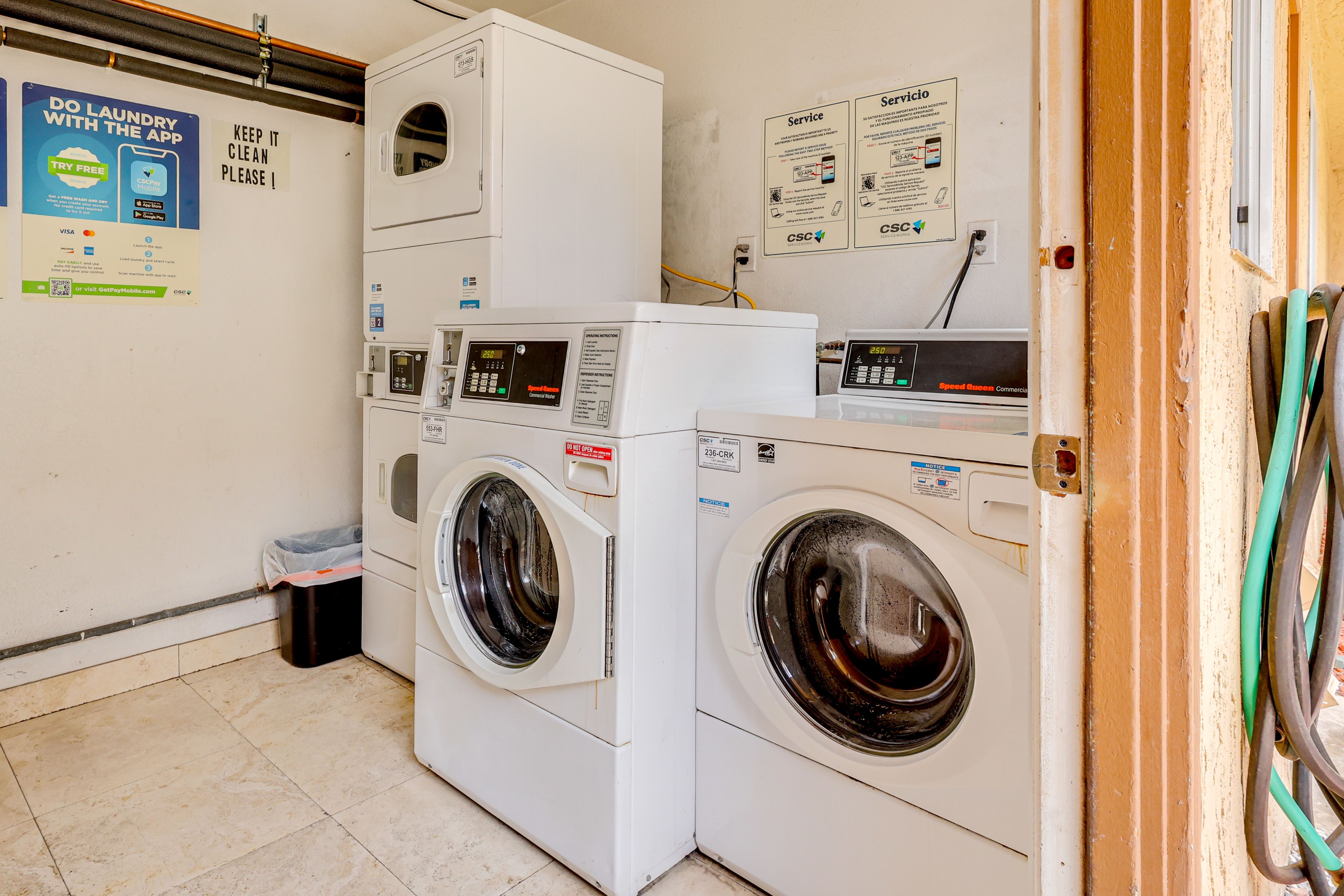 Community Coin Laundry Area