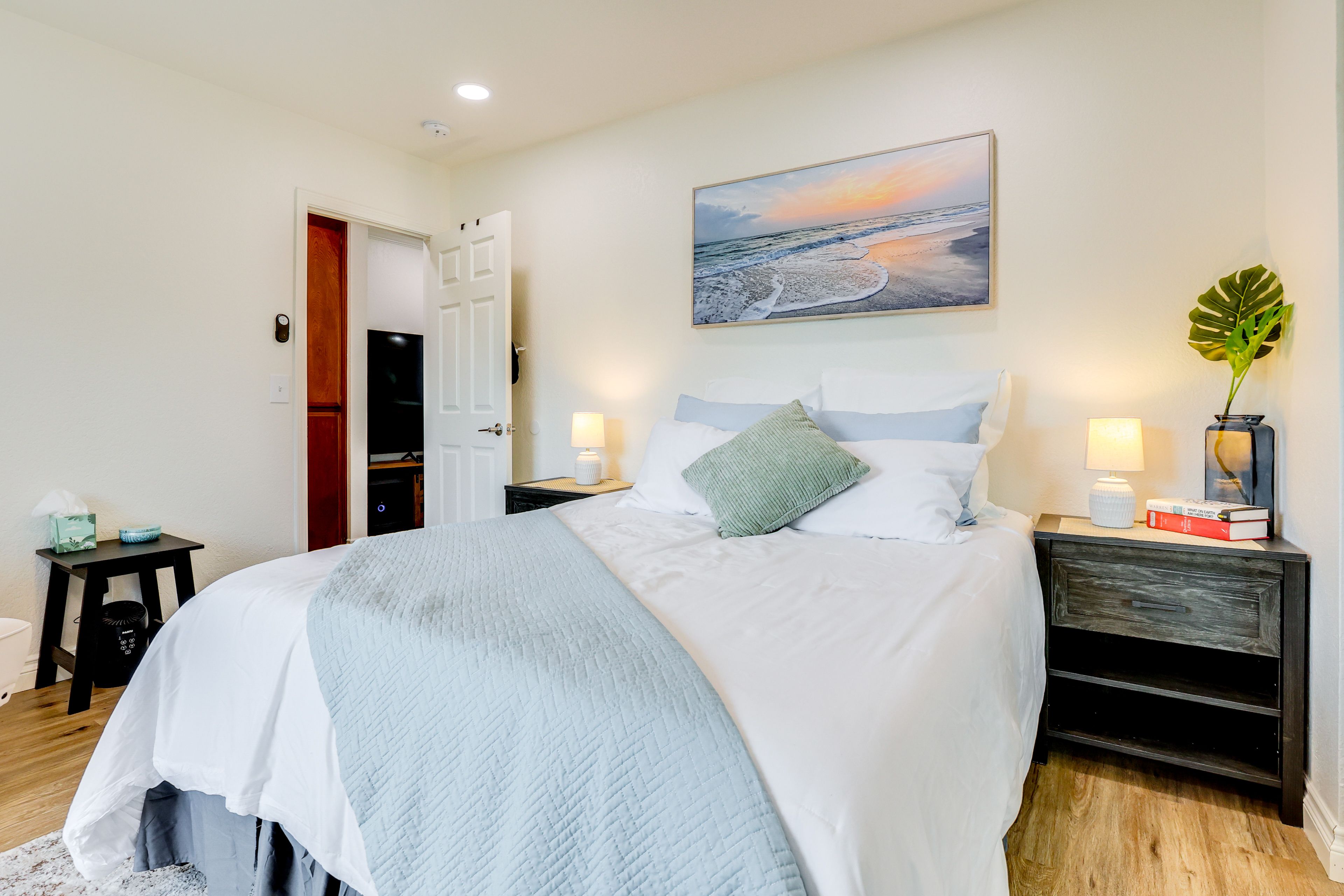 Bedroom | Queen Bed | Smart TV | Balcony Access