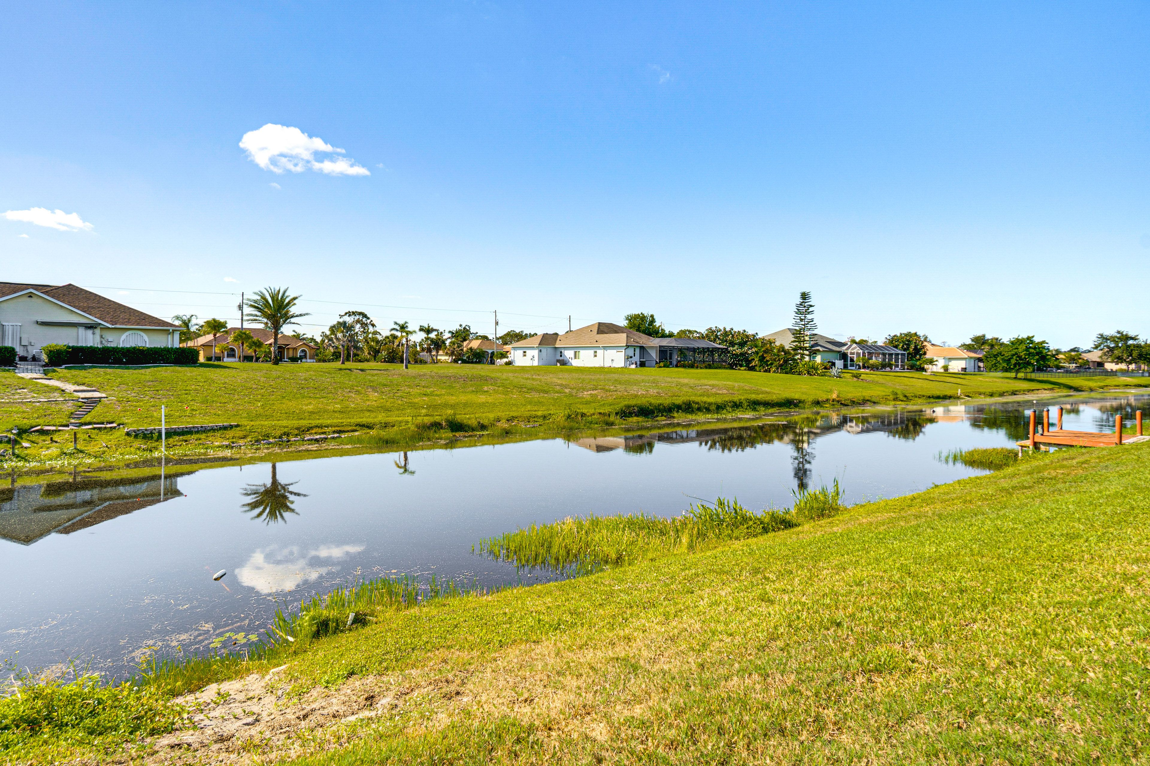House Exterior | Canal Views | Fishing Poles