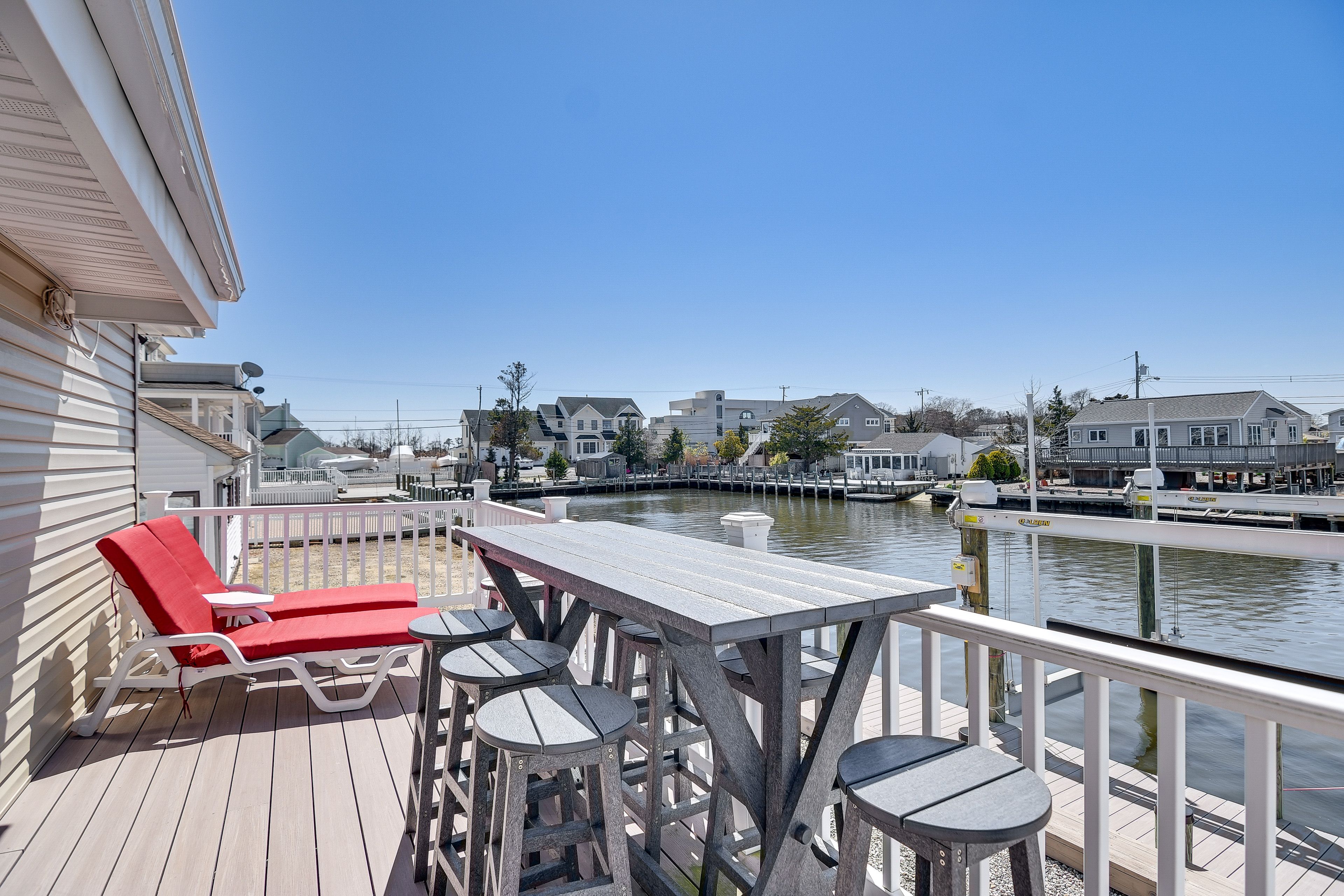 Forked River Vacation Rental | 2BR | 2BA | 1,348 Sq Ft | 9 Steps to Enter