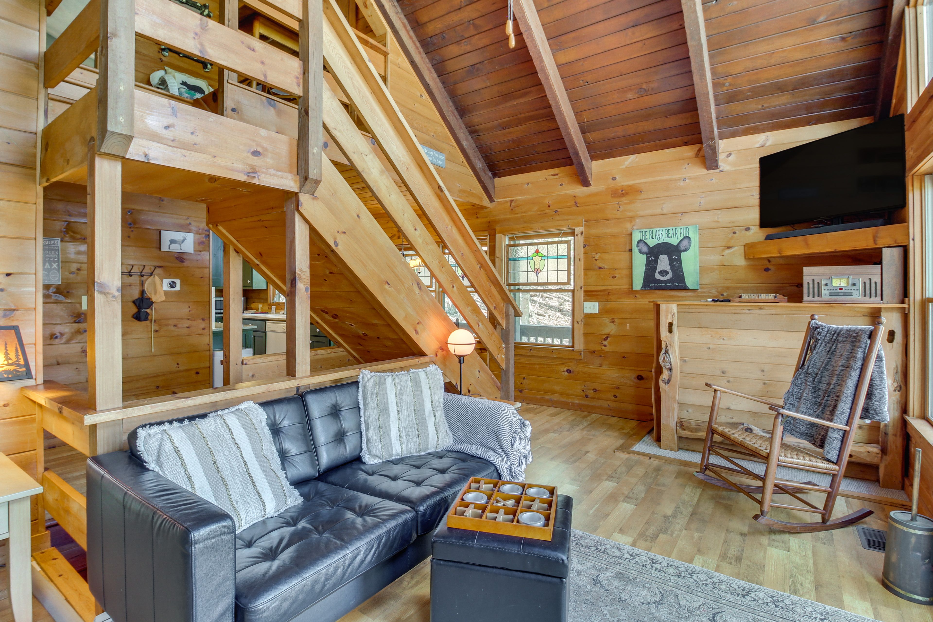 Living Room | Full Sleeper Sofa | Free WiFi | Central A/C & Heat | 1st Floor