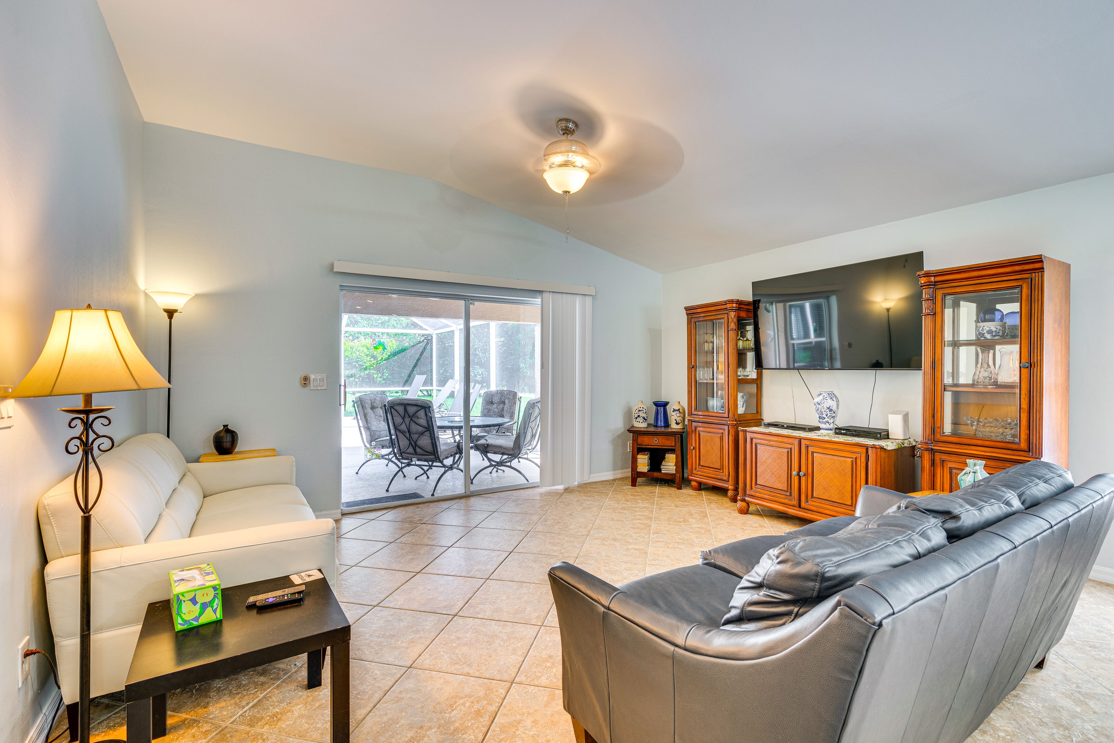 Living Room | Smart TV | Patio Access