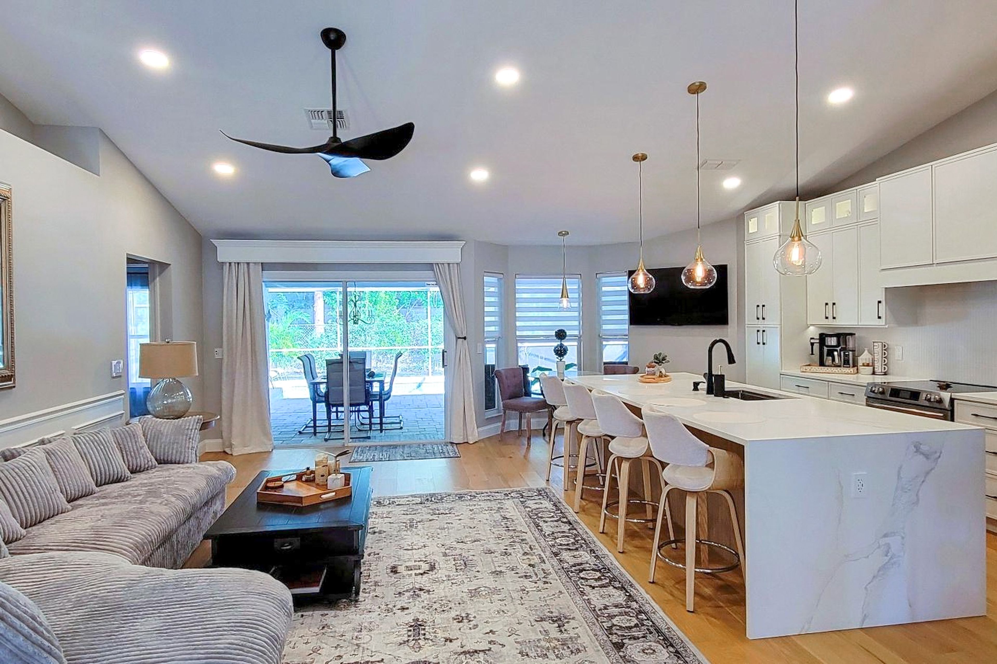 Open Living/Kitchen Space