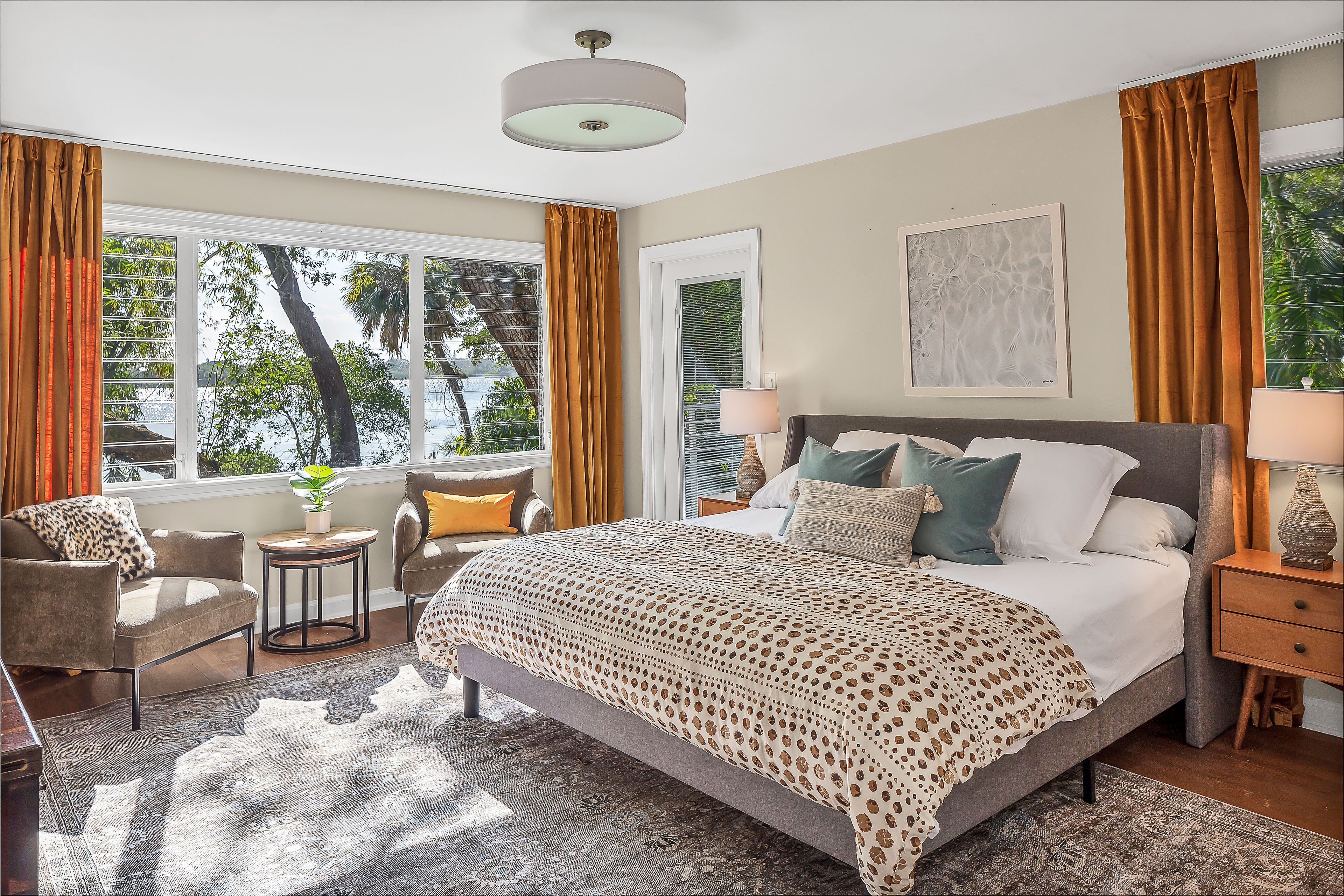 Bedroom 1 | King Bed | Smart TV w/ Cable | Back Balcony Access | 2nd Floor