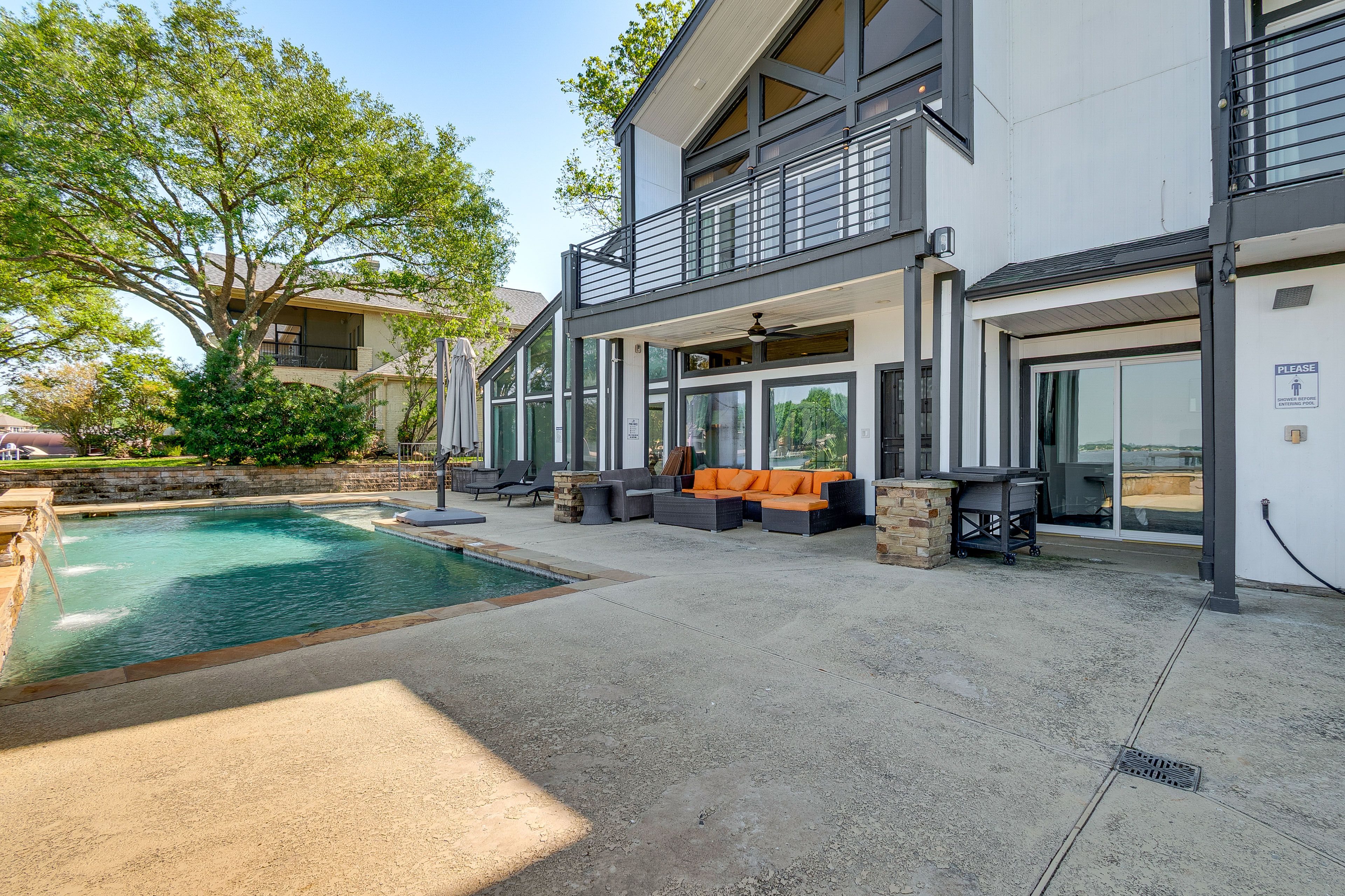 Patio w/ Private Pool | Gas Grill (Propane Provided) | Lounging Furniture