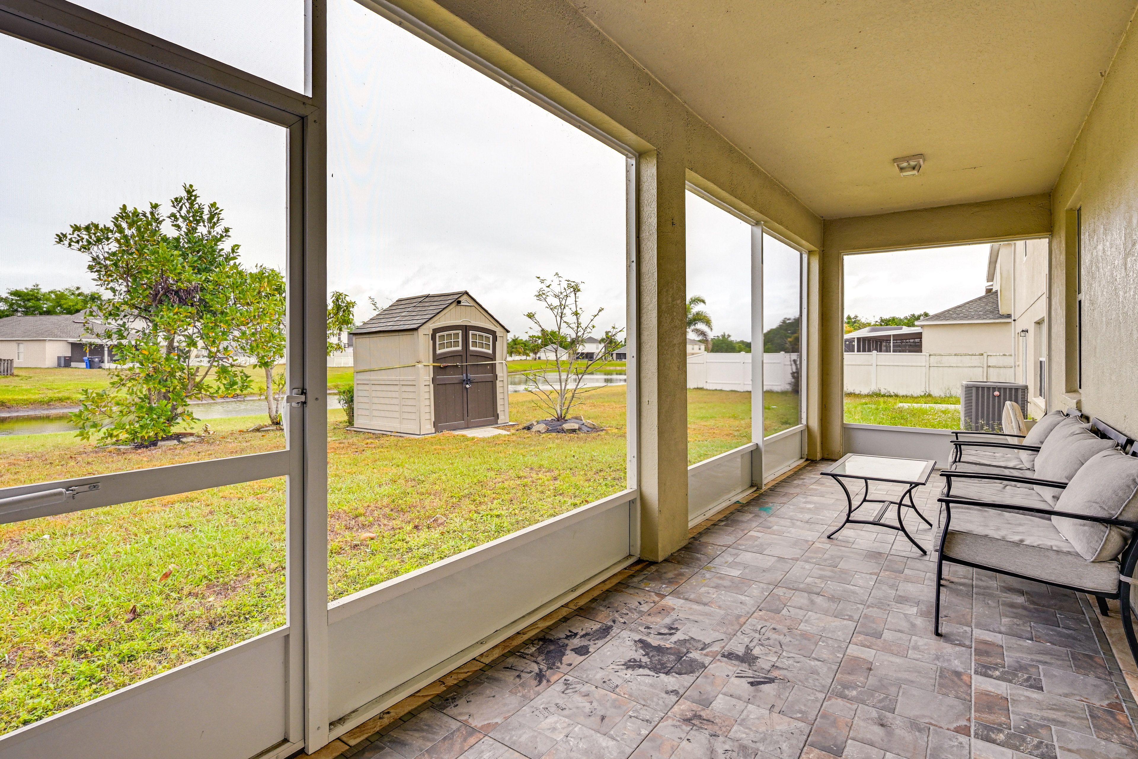 Screened-In Porch | Pond Views