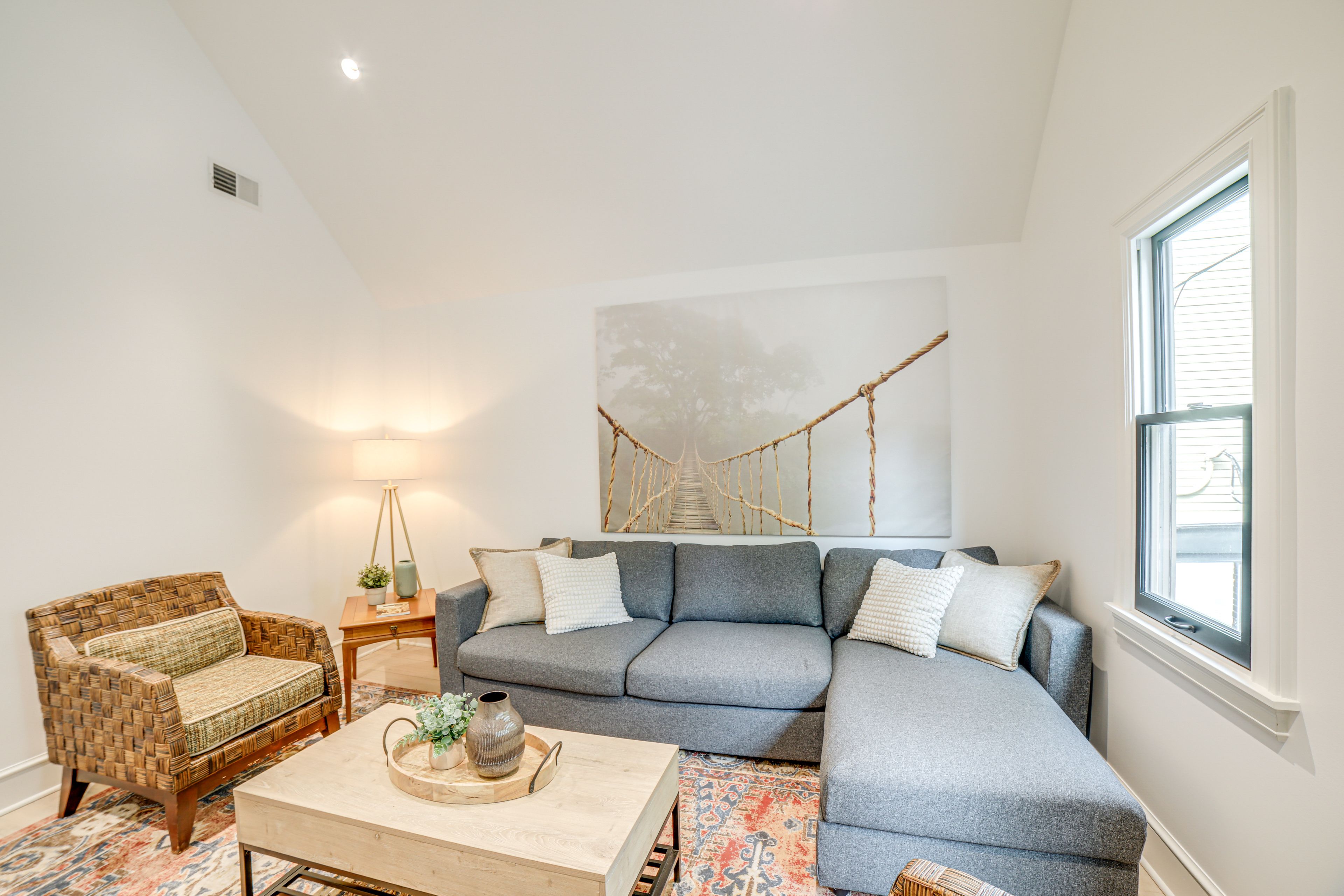 Living Area | Queen Sleeper Sofa | Smart TV | Main Floor