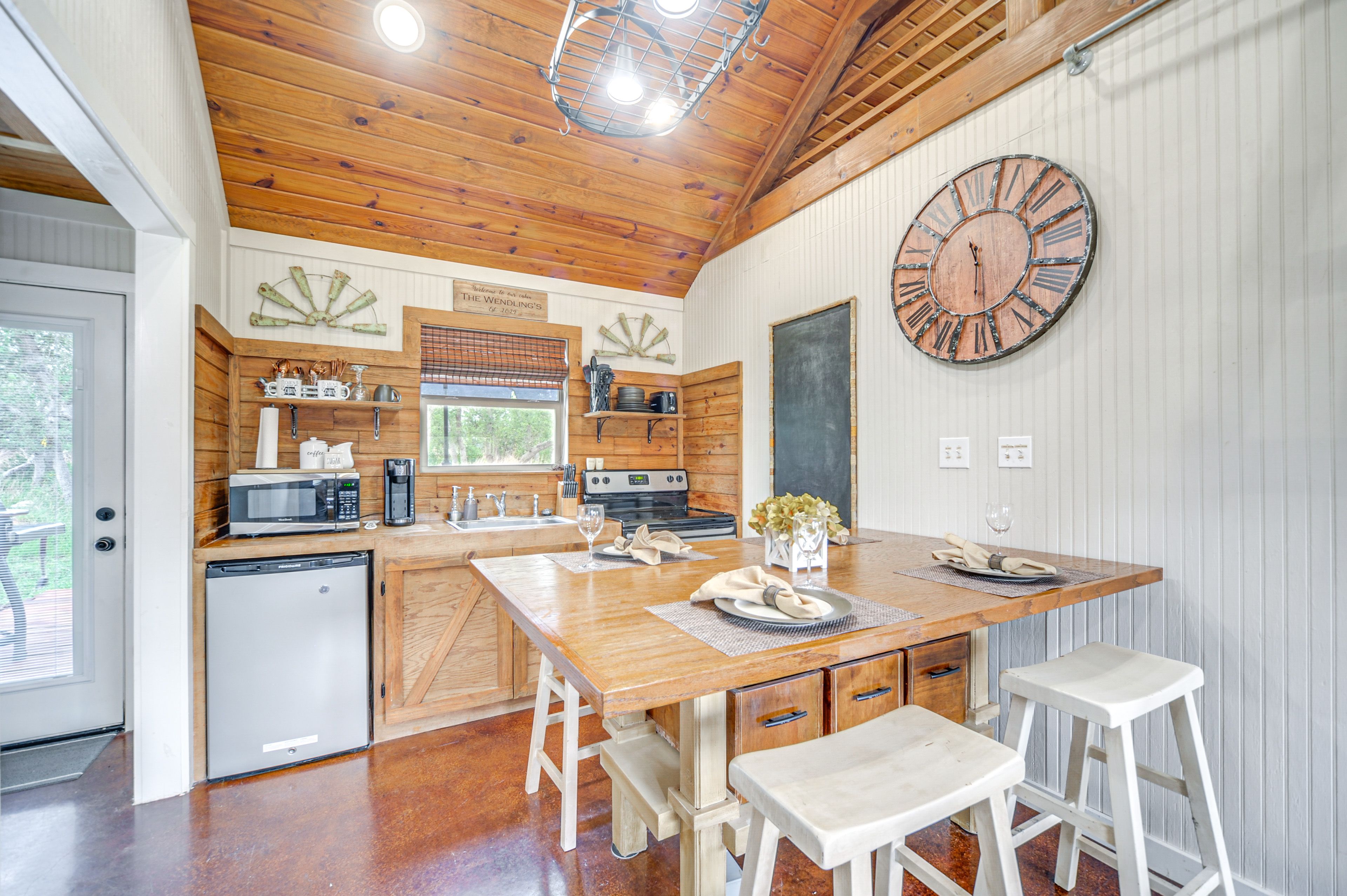 Kitchenette | 1st Floor | Keurig Coffee Maker | Mini Fridge | Cooking Basics