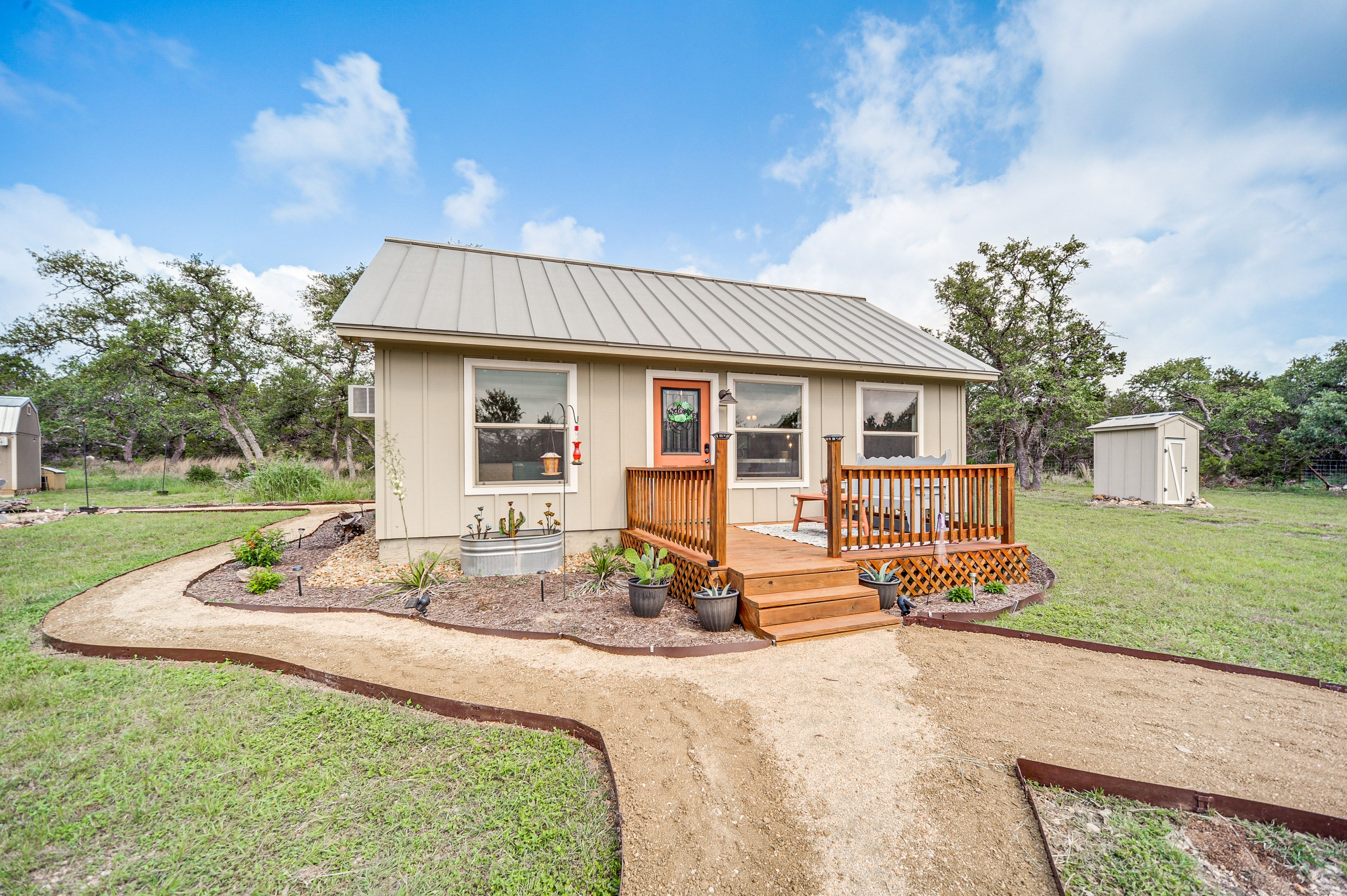 San Marcos Vacation Rental | 2BR | 1BA | Stairs Required | 670 Sq Ft